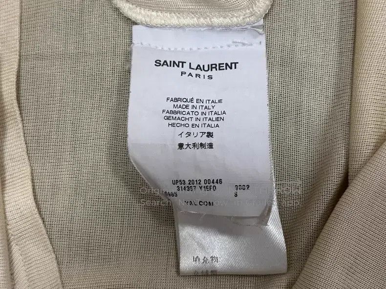 Saint Laurent Paris Saint Laurent Paris White Silk Short Sleeve i Size US L / EU 52-54 / 3 - 3 Thumbnail