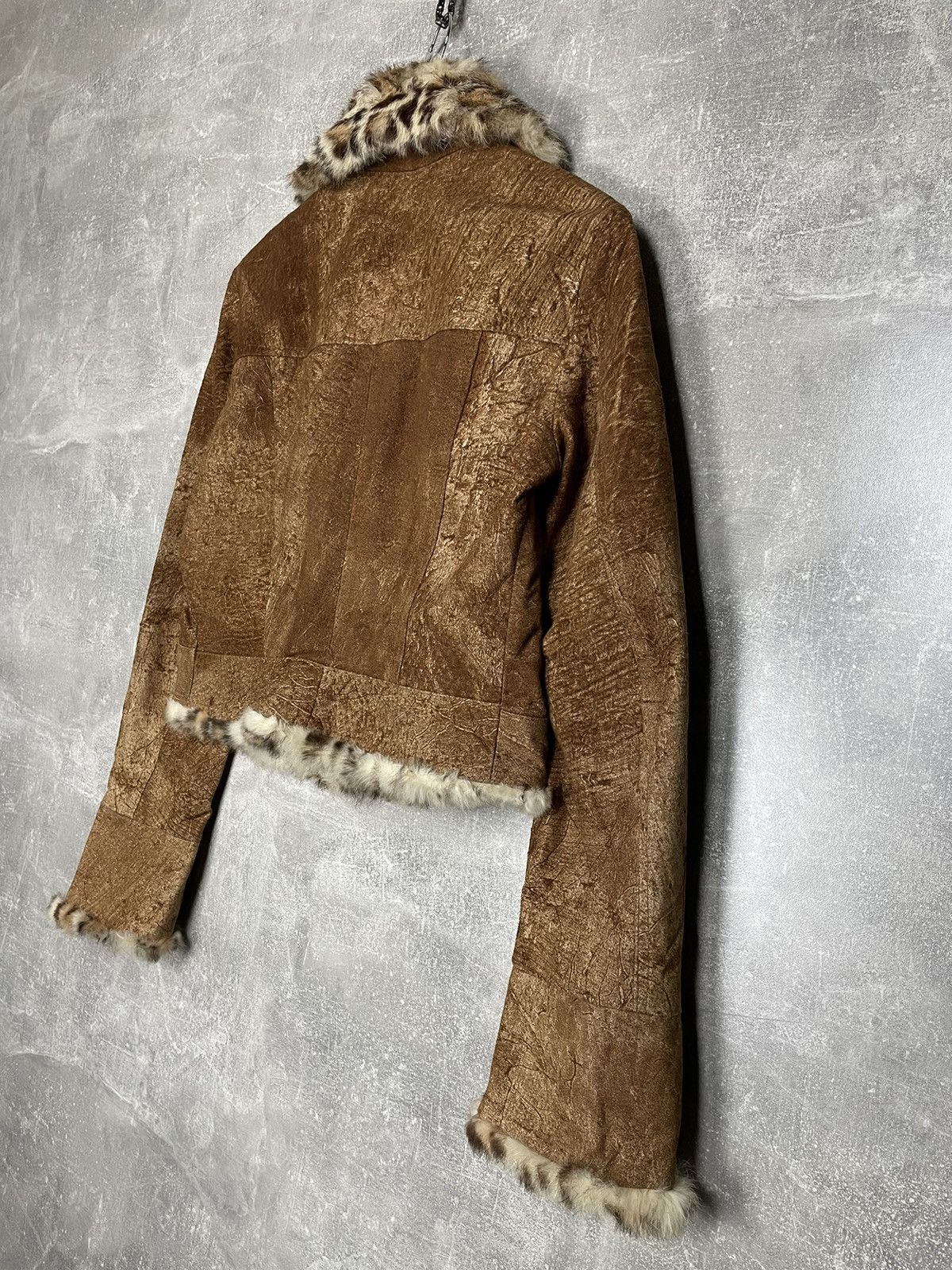 Japanese Brand × Vintage Vintage Y2K Fur Fluffy Stylysh Jacket Size L / US 10 / IT 46 - 5 Thumbnail