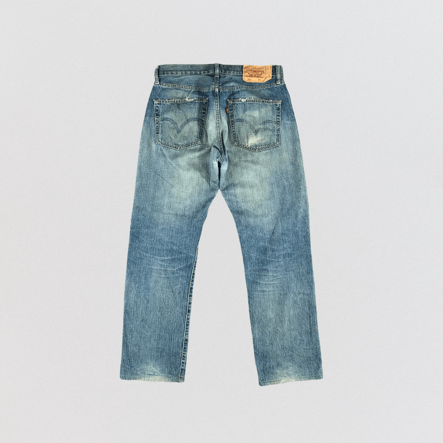 Levi's × Vintage Vintage 90s Blue Wash Levis 501 Jeans-JM2778 Size US 33 - 2 Thumbnail