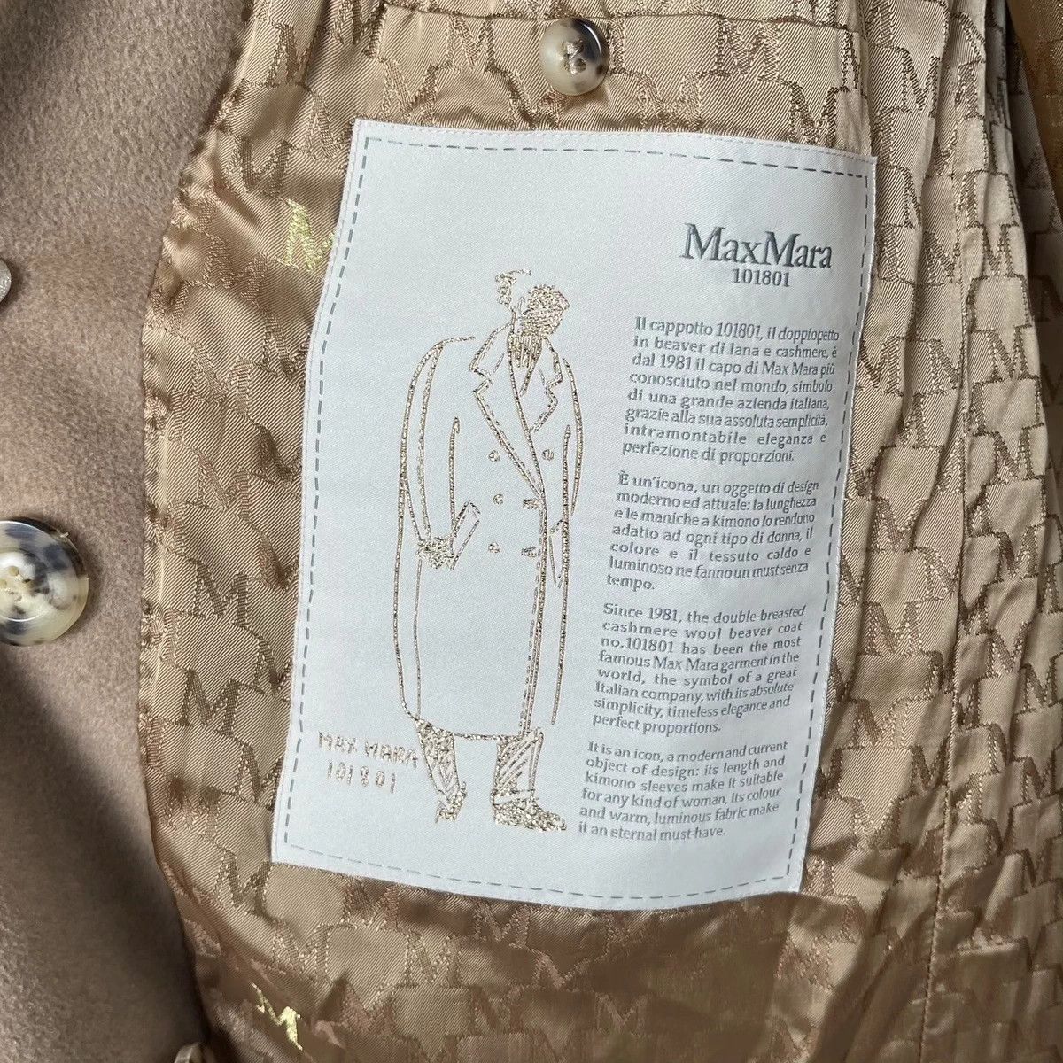 Max Mara Maxmara-101801-Camel-Cashmere-Coat-36 Size XS / US 0-2 / IT 36-38 - 8 Thumbnail