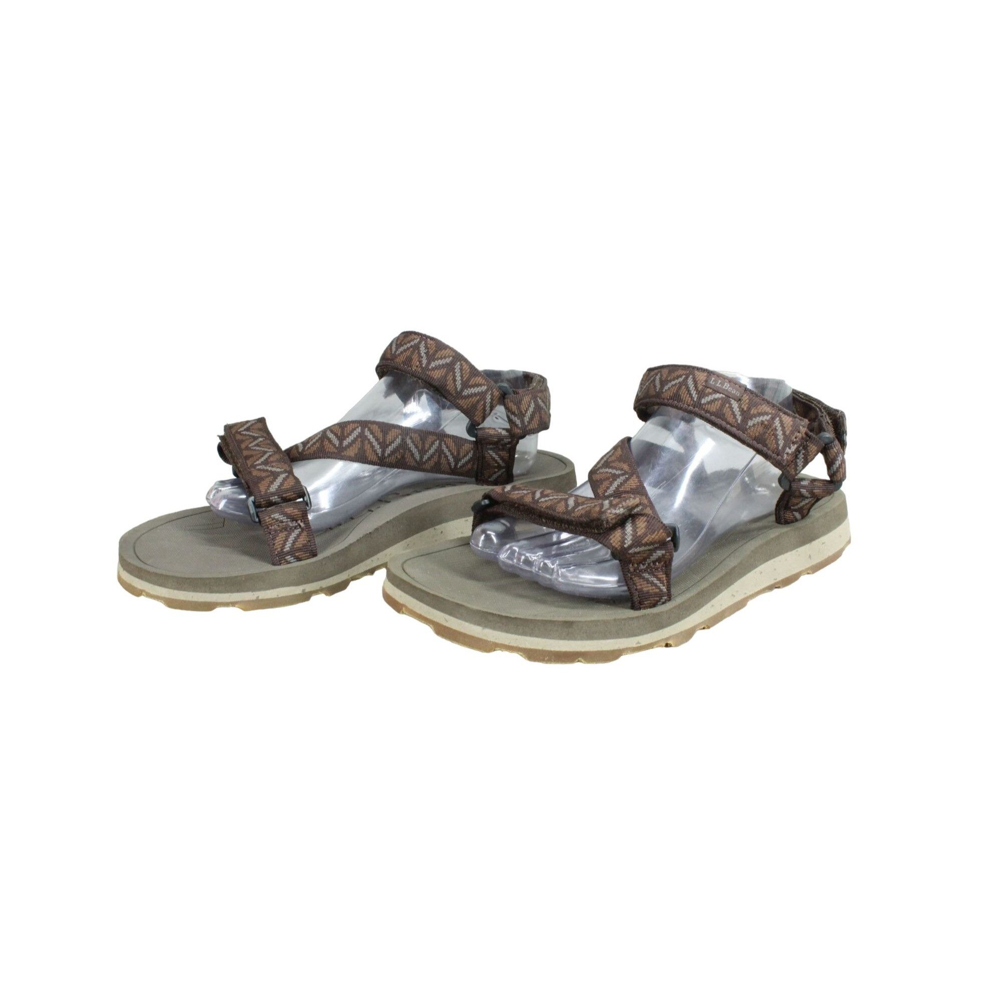 L.L. Bean LL Bean Brown Nylon Hook Loop Outdoor Sandals Size US 11 / EU 44 - 2 Thumbnail