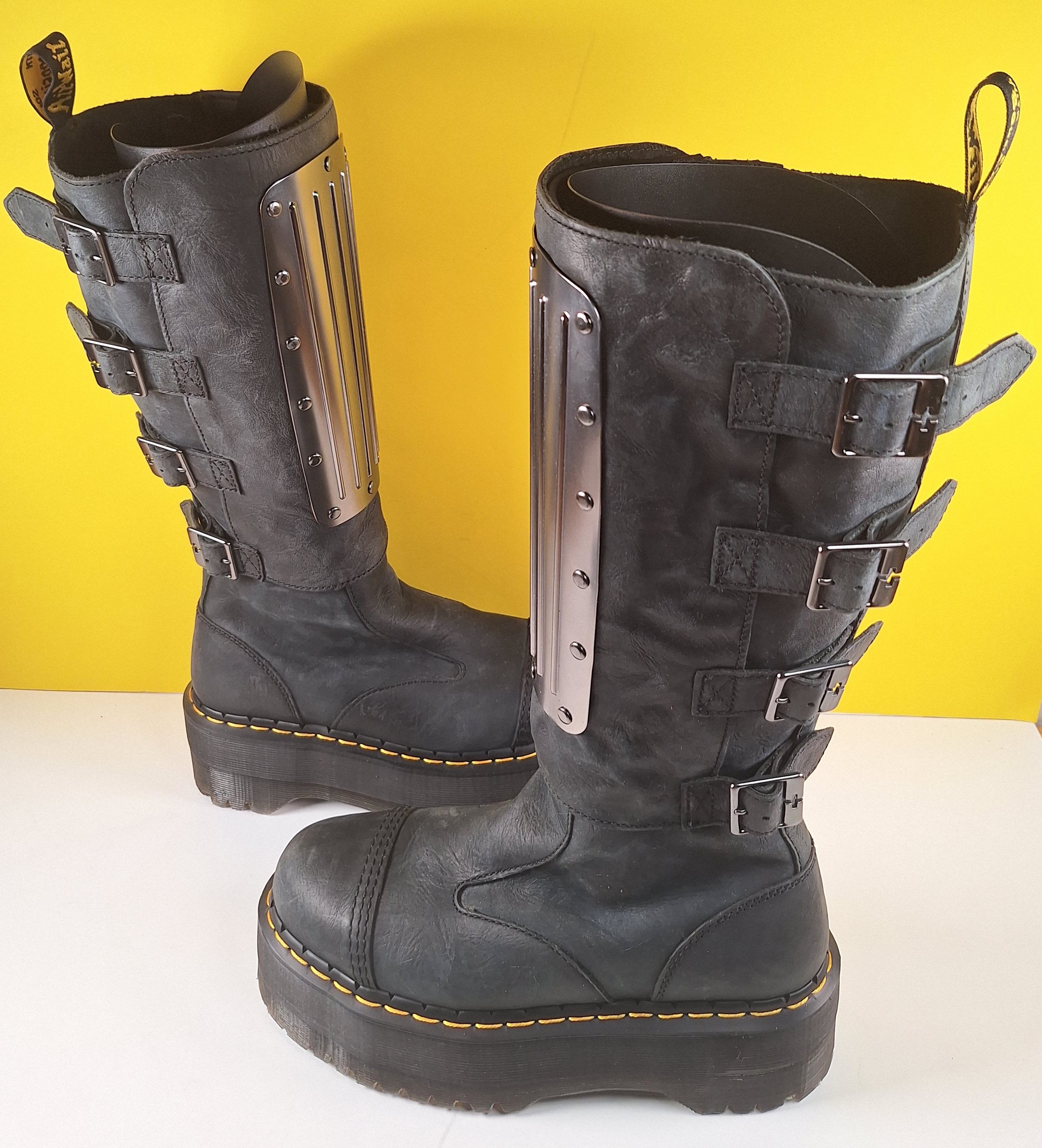 Dr. Martens Dr Martens Jadon Max GRD Hardware US 8 Platform Armor Rare Size US 8 / IT 38 - 6 Thumbnail