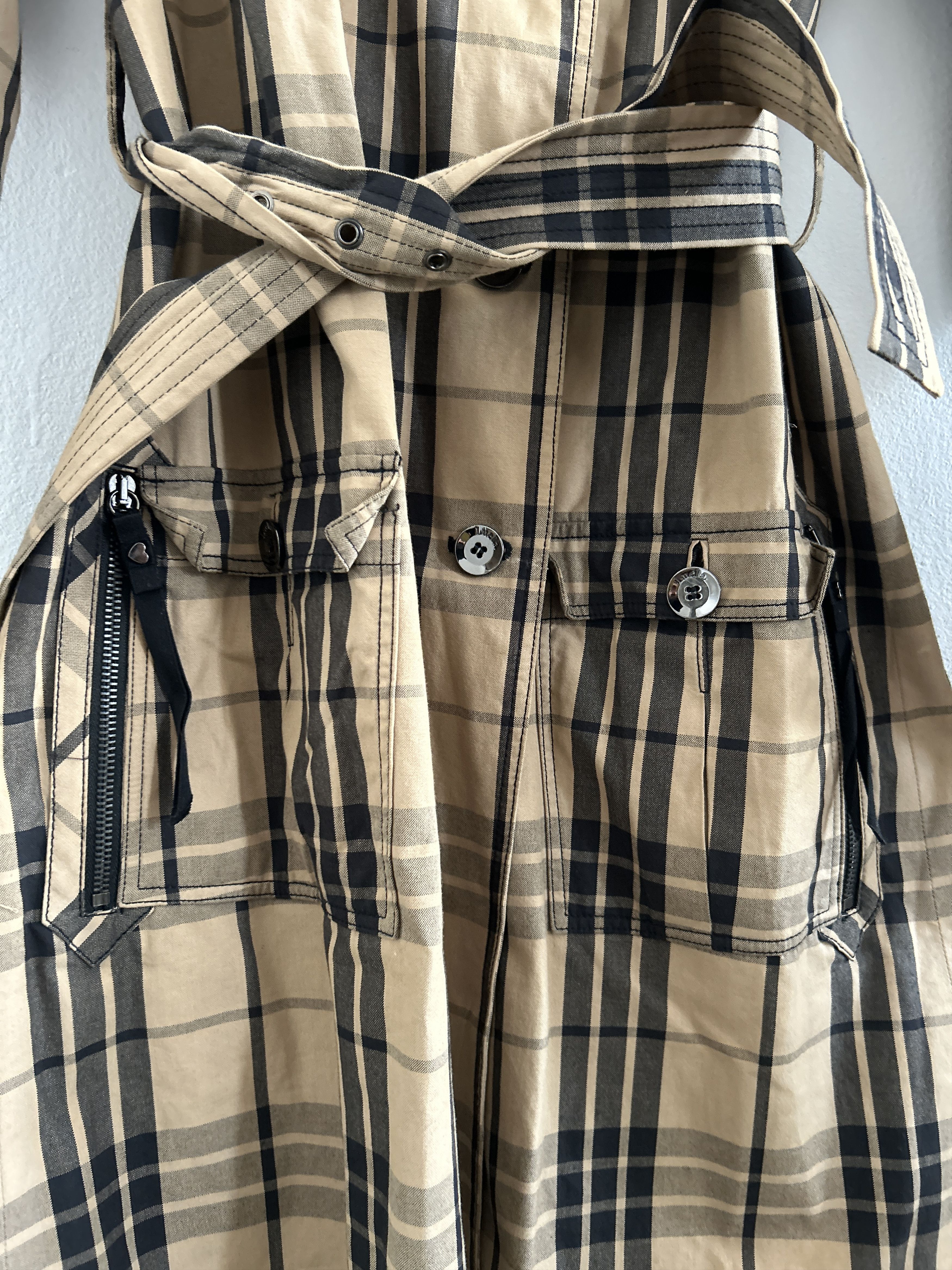 Other Vintage Y2K Luella Plaid Cotton Trench Coat Size M / US 6-8 / IT 42-44 - 11 Thumbnail