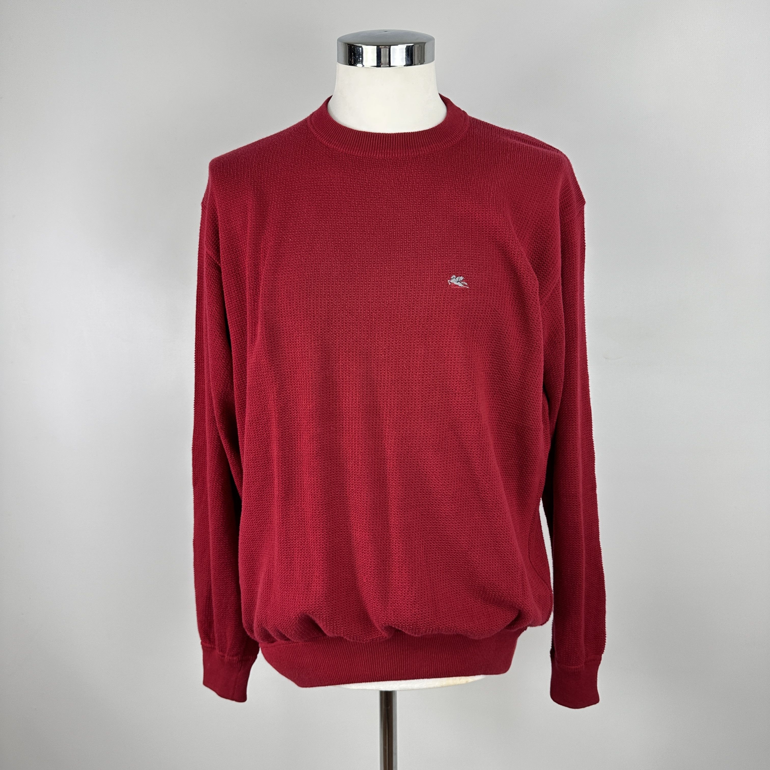 Etro Maglioncino Etro Milano Cotone Logo Ricamato – XL Size US XL / EU 56 / 4 - 1 Thumbnail