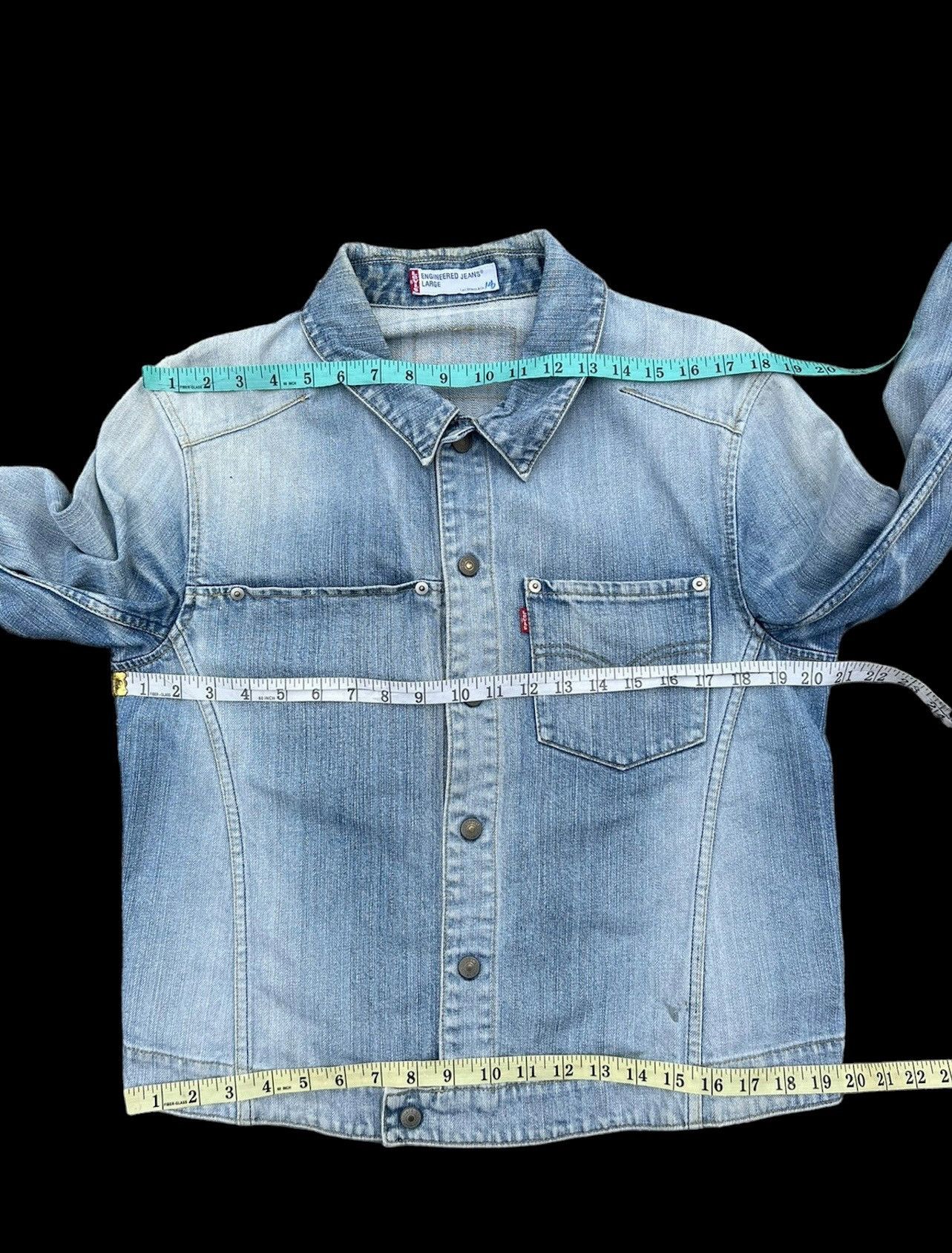 Japanese Brand 2002 Levi’s Engineer Teenage Riot Fade Trashed Denim Jacket Size US M / EU 48-50 / 2 - 3 Thumbnail