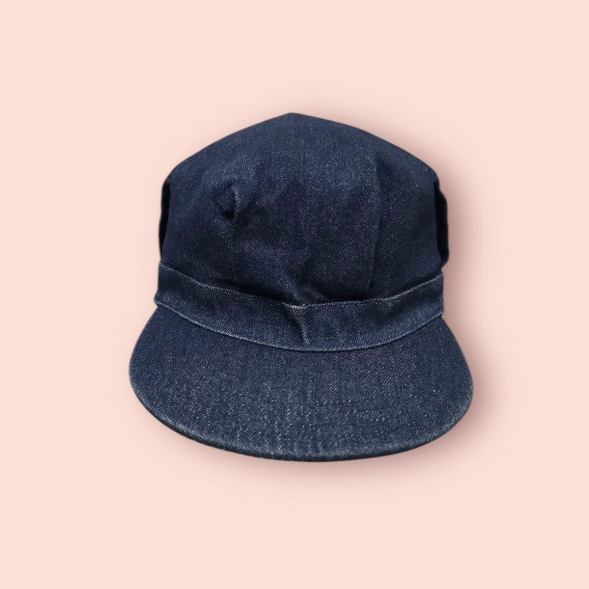 Japanese Brand × Vintage RARE REVERSIBLE DENIM/HICKORY STRIPES WORKER HAT JAPAN Size ONE SIZE - 20 Thumbnail
