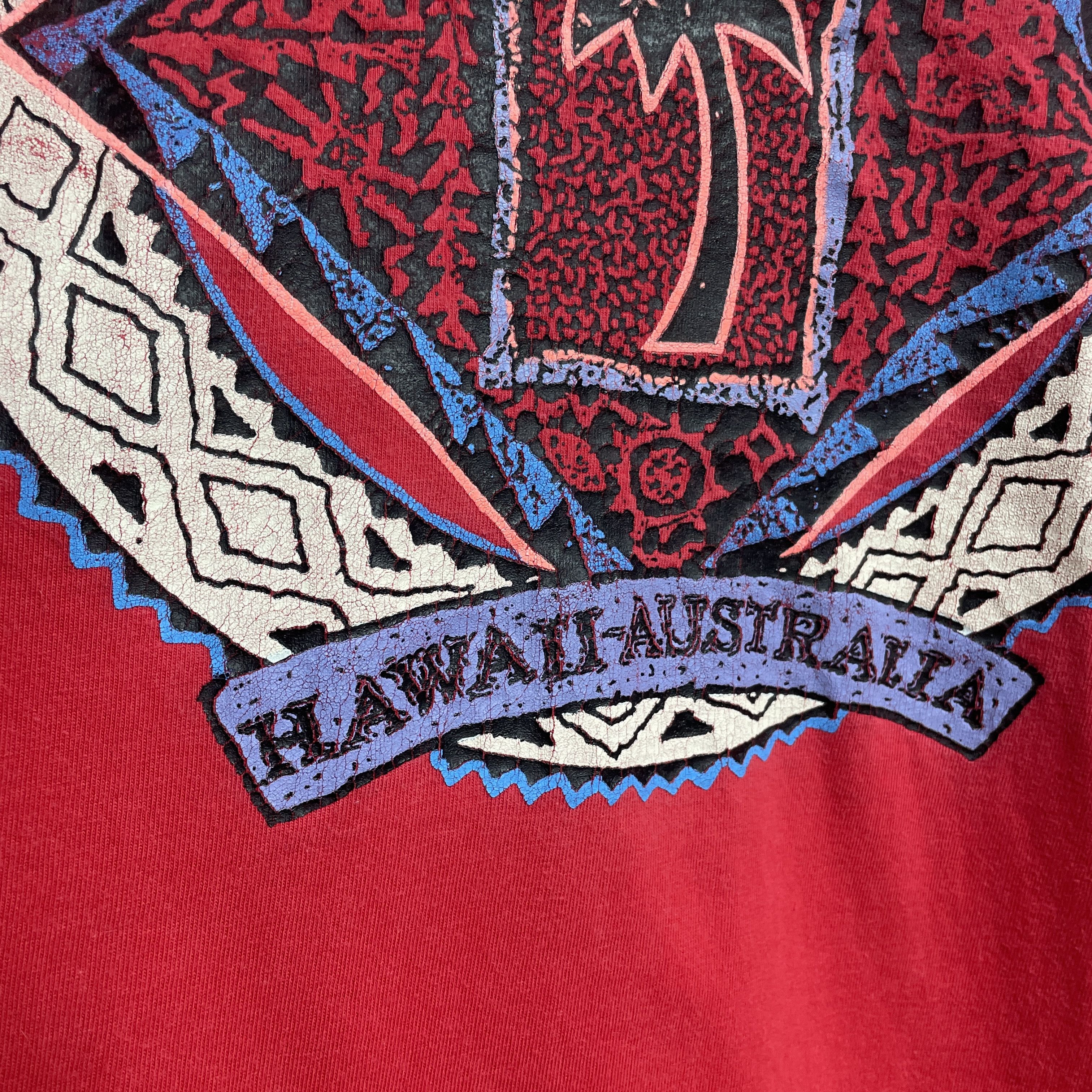 Vintage Hawaii-Australia Vintage 90's Single Stitch Graphic T-Shirt Size US L / EU 52-54 / 3 - 6 Thumbnail