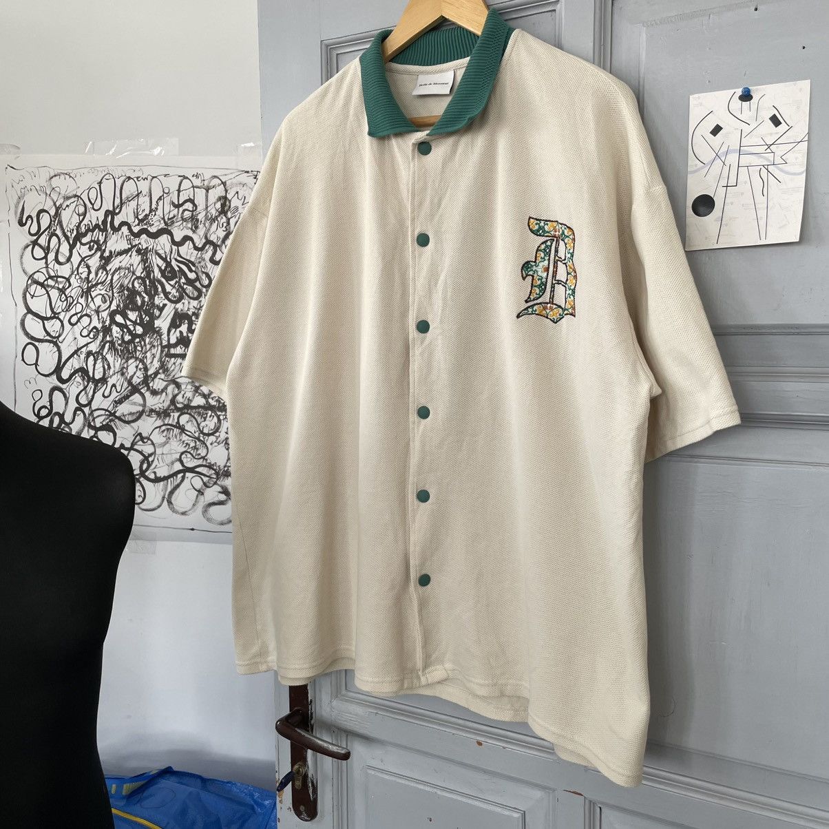 Drole De Monsieur Drôle de Monsieur "La Chemise Piqué D" – SS23 Collection Size US L / EU 52-54 / 3 - 1 Thumbnail