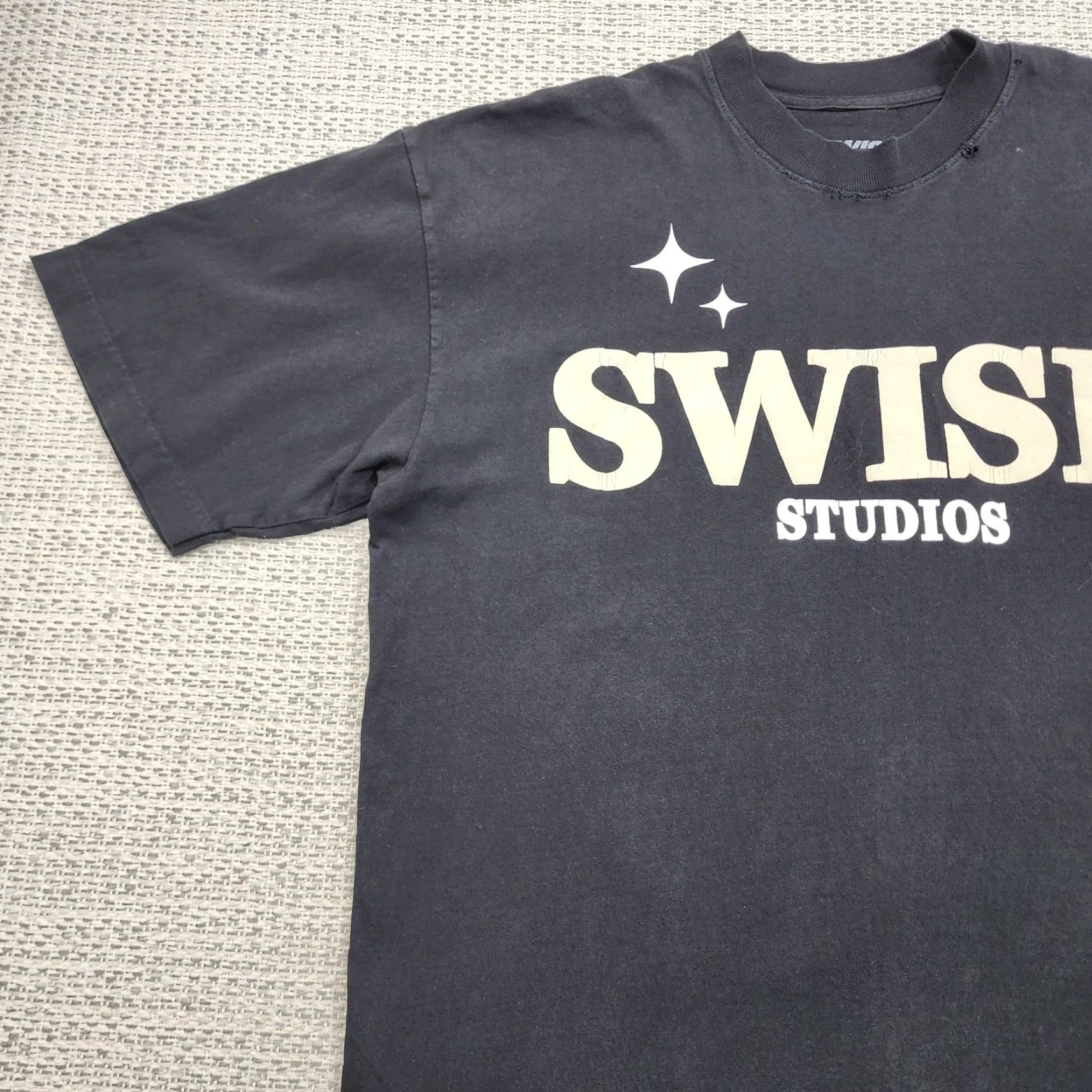 Spell Swish Studios Shirt Mens XL Black Graphic Tee Made in USA Streetwear Spell Out Size US XL / EU 56 / 4 - 5 Thumbnail