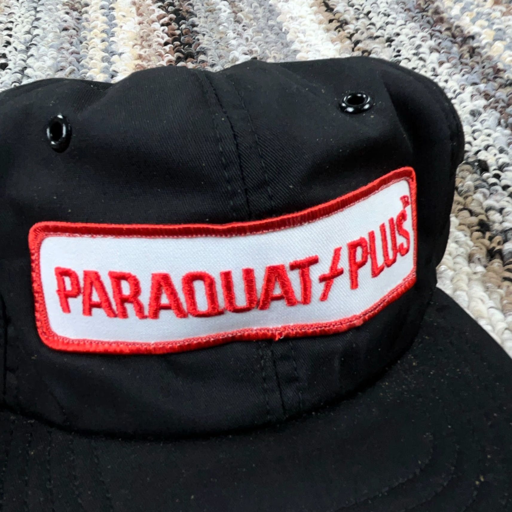 Vintage VINTAGE Farming Trucker Hat Cap Snapback Black USA Seed Crop Farm 1980s 90s G Trucker Hat Men Adjustable Size ONE SIZE - 2 Thumbnail