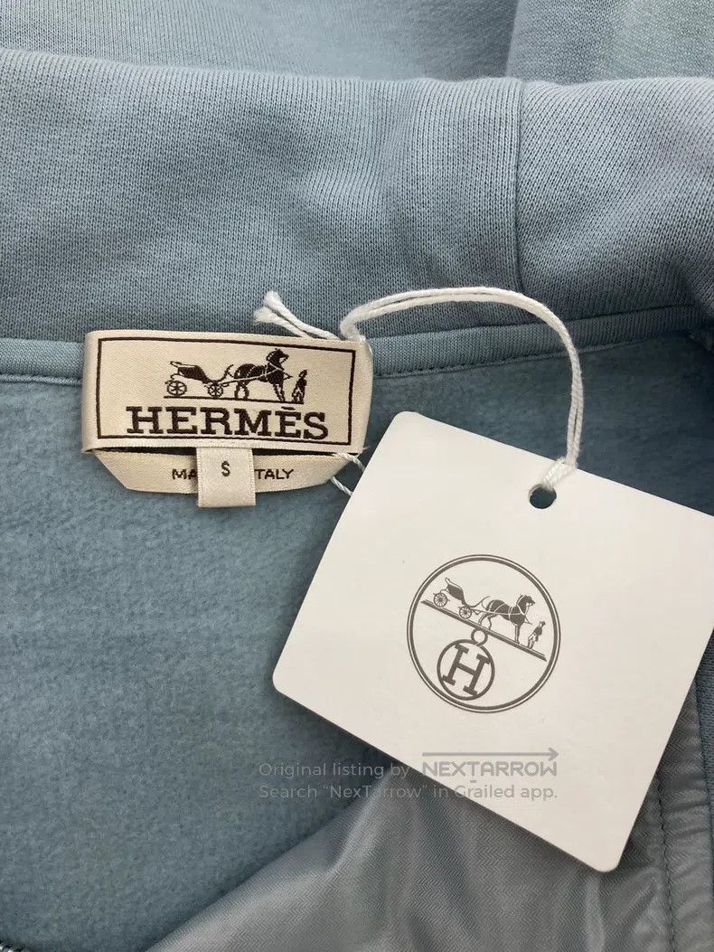 Hermes Hermes Blue patchwork hoodie for fall/winter 2022 Size US S / EU 44-46 / 1 - 5 Thumbnail