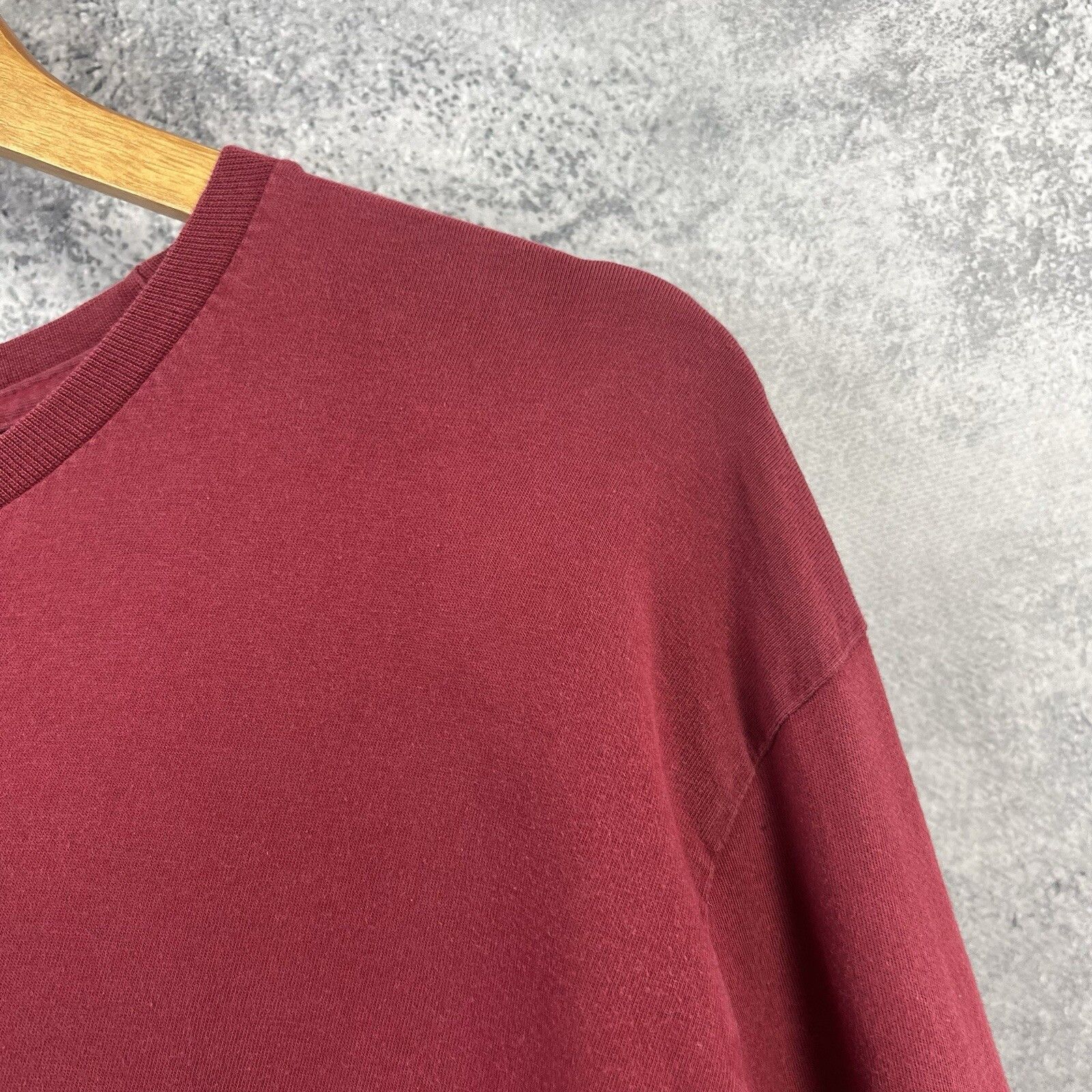 Stussy Stussy Longsleeve Men's Size L Red Cotton Big Logo Size US L / EU 52-54 / 3 - 11 Thumbnail
