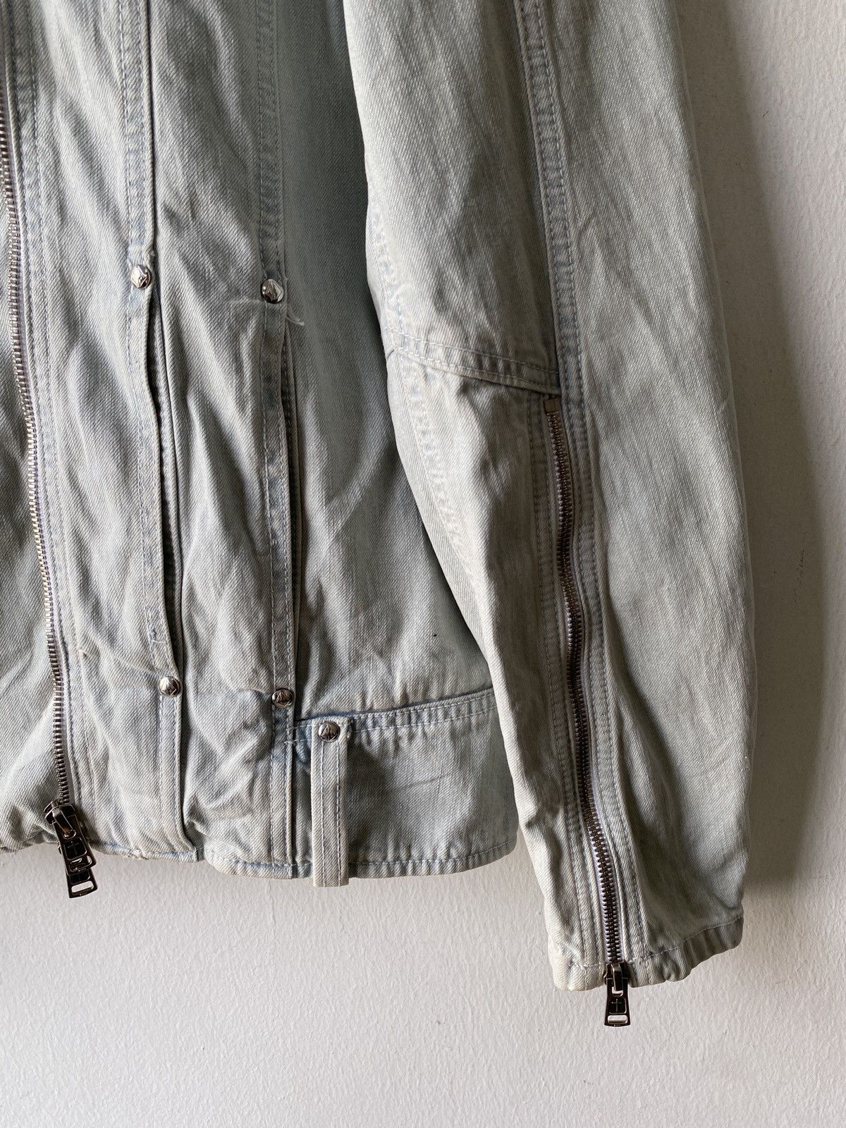 Diet Butcher Slim Skin × Japanese Brand Diet Butcher Japan Jeans Biker Jacket Size US M / EU 48-50 / 2 - 7 Thumbnail