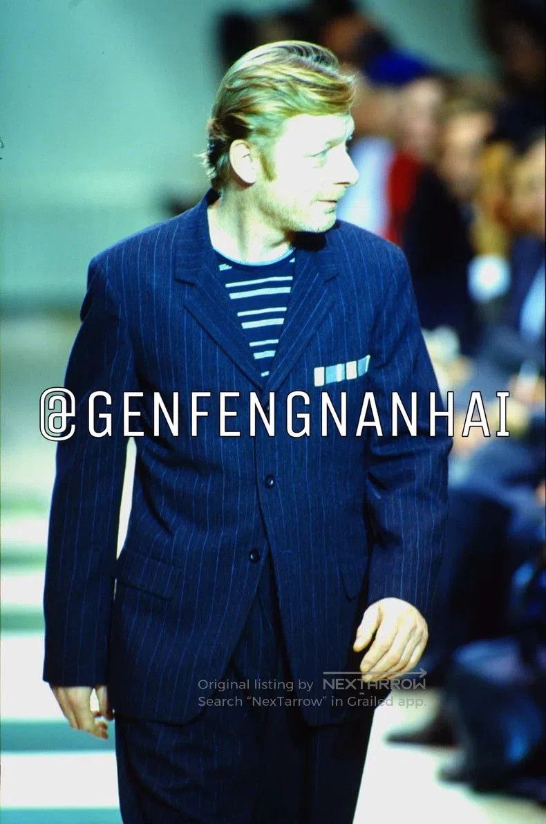 Yohji Yamamoto Yohji Yamamoto 93AW Stripe Blazer. Size US M / EU 48-50 / 2 - 4 Thumbnail