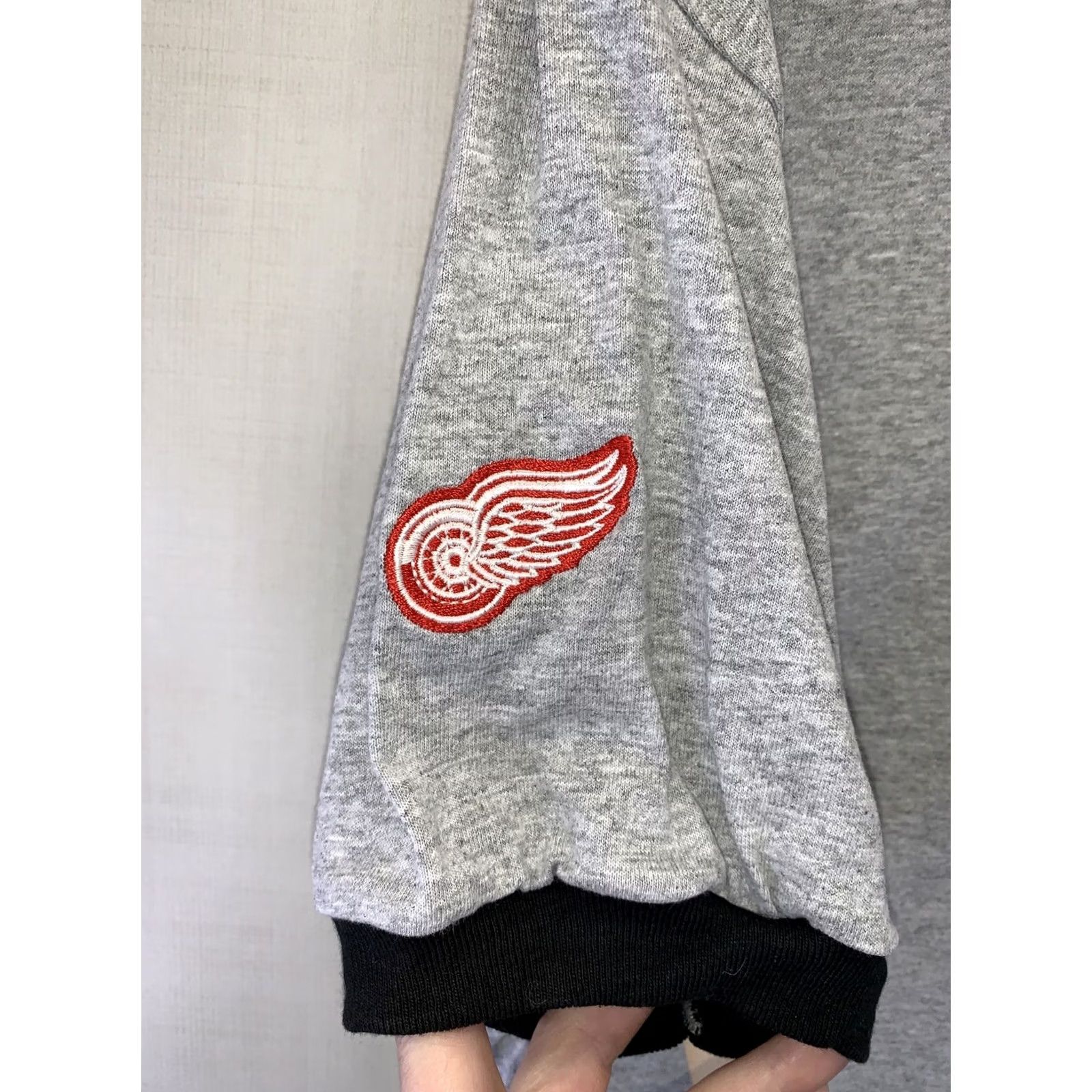 Red Wing VINTAGE Rival 90s Ringer Shirt Mens Short Sleeve Crew Neck Embroidered Red Wings M Gray Size US M / EU 48-50 / 2 - 6 Thumbnail