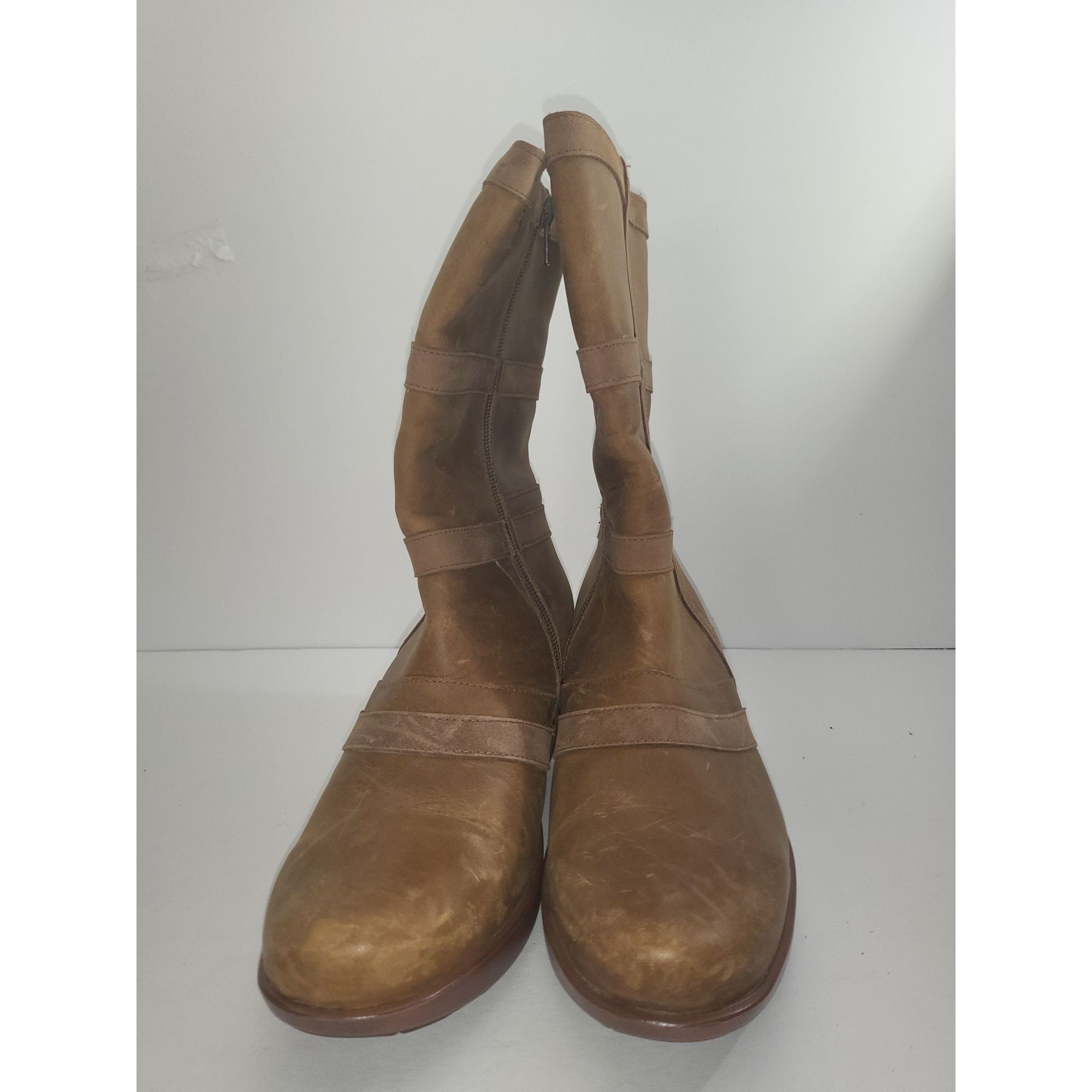 Poeme Bohemian Naot Winter Boots Women Sz 39 EU 8 US Brown Leather Mid Calf Size US 8 / IT 38 - 3 Thumbnail