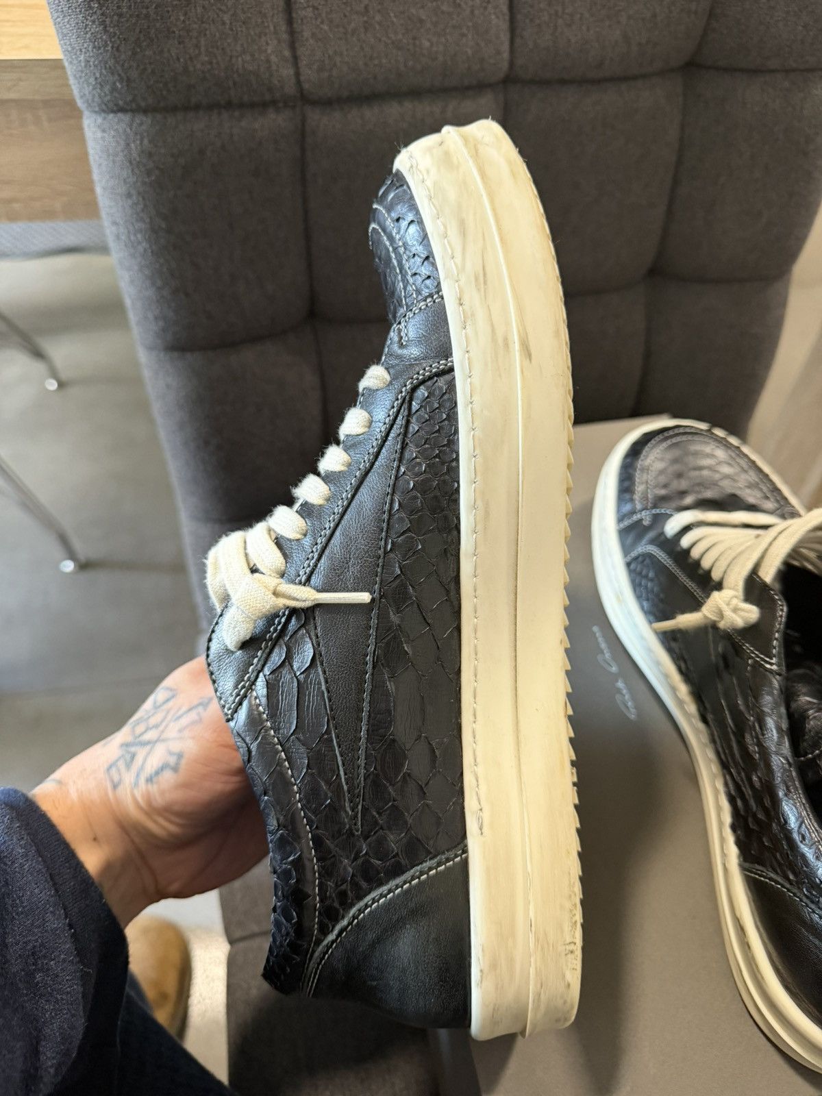 Rick Owens Rick Owens Vintage Sneaks Python Size US 9.5 / EU 42-43 - 14 Thumbnail