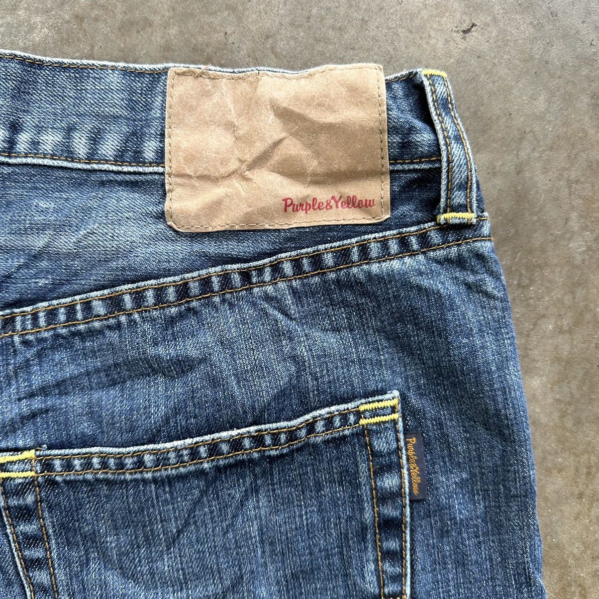 Japanese Brand Vintage Japanese Jean Distressed Faded Denim Pant W33 Size US 33 - 16 Thumbnail