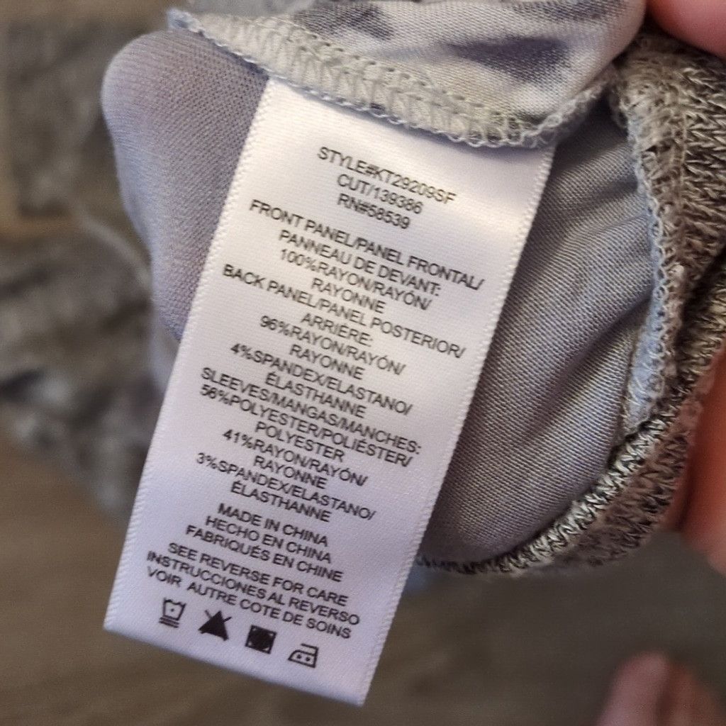 Other Kut From The Kloth Gray Cheetah Print Long Sleeve Top Sz. XL Size XL / US 12-14 / IT 48-50 - 5 Thumbnail