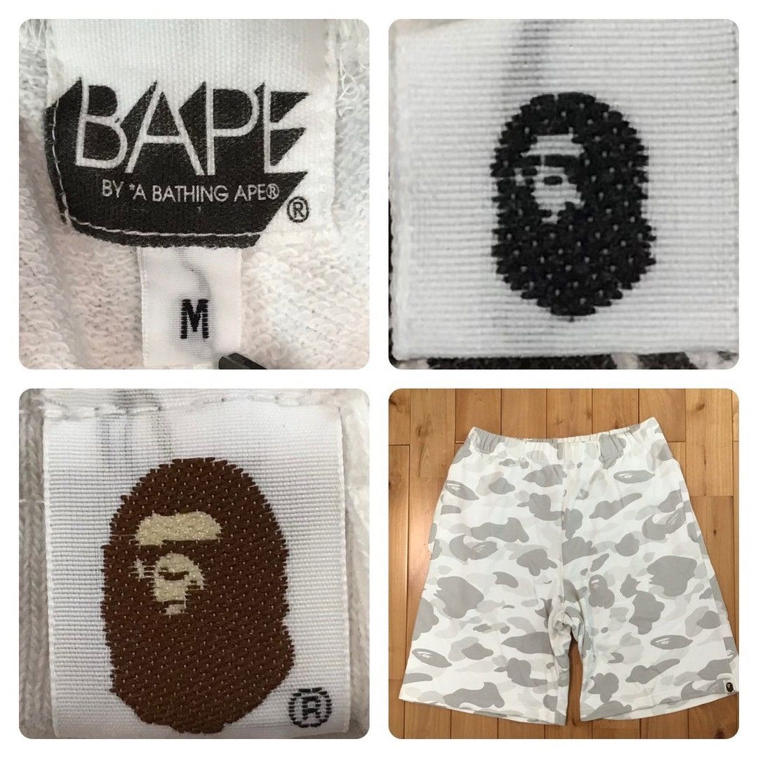 Bape BAPE White camo sweat shorts a bathing apa NIGO ★size M Size US 32 / EU 48 - 6 Thumbnail