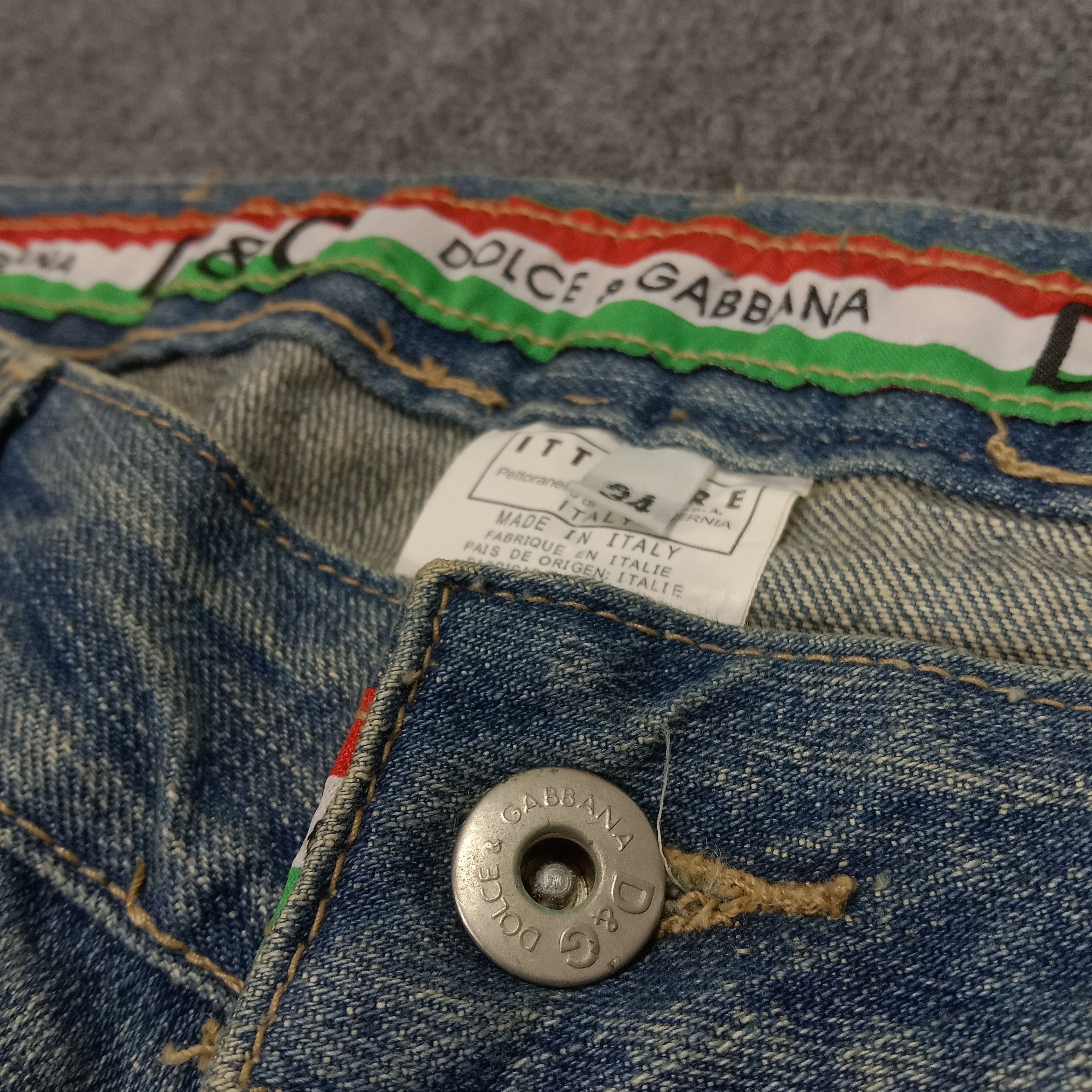 Dolce & Gabbana Dolce & Gabbana Italian Brand Distressed Denim Jeans Size US 34 / EU 50 - 4 Thumbnail