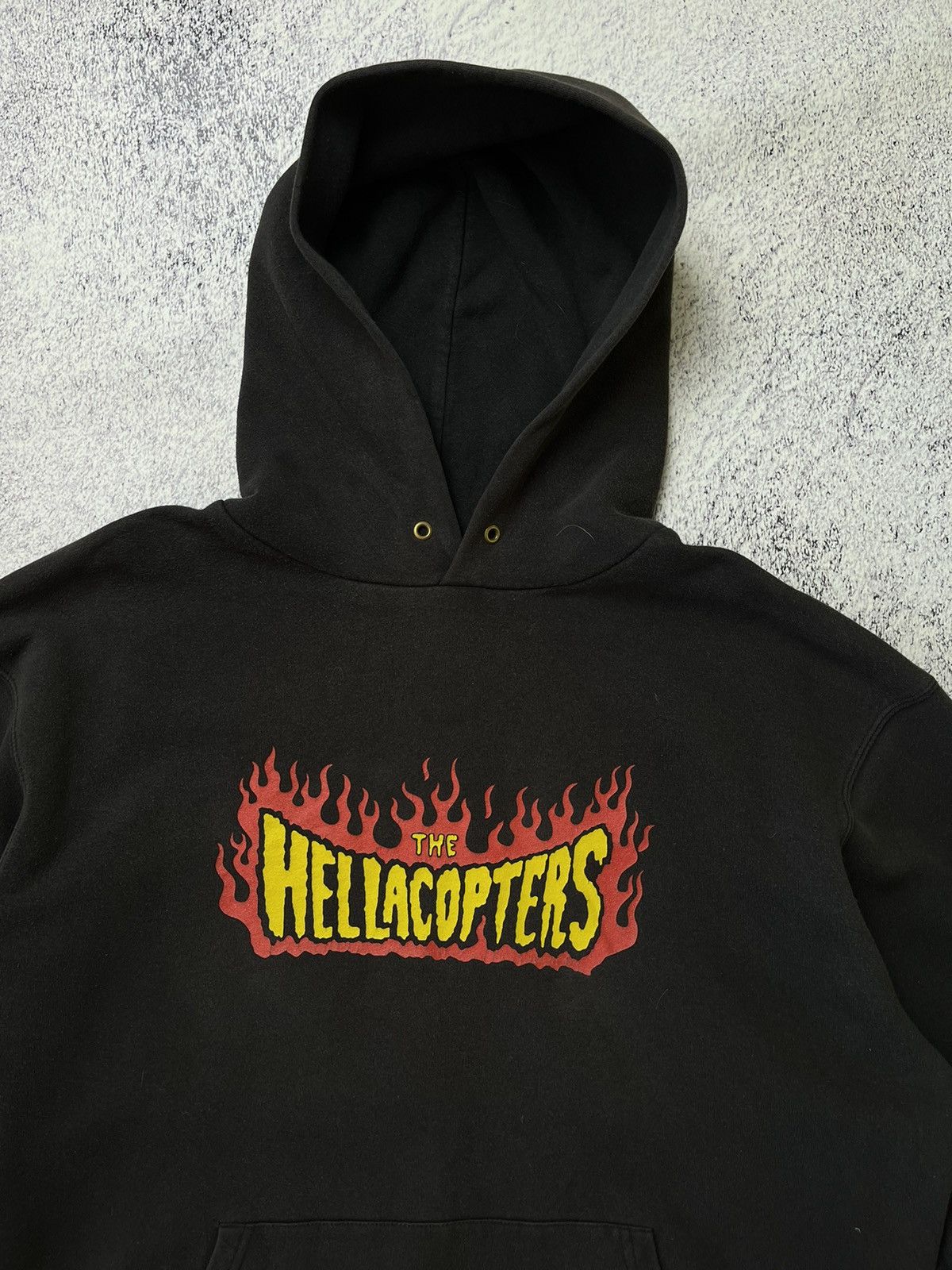 Band Tees Vintage The Hellacopters Band Logo Distressed Hoodie RareY2K Size US XL / EU 56 / 4 - 5 Thumbnail