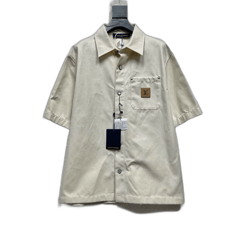 Louis Vuitton Louis Vuitton 25SS Chest Logo Silk Blend Shirt Size US M / EU 48-50 / 2 - 1 Thumbnail