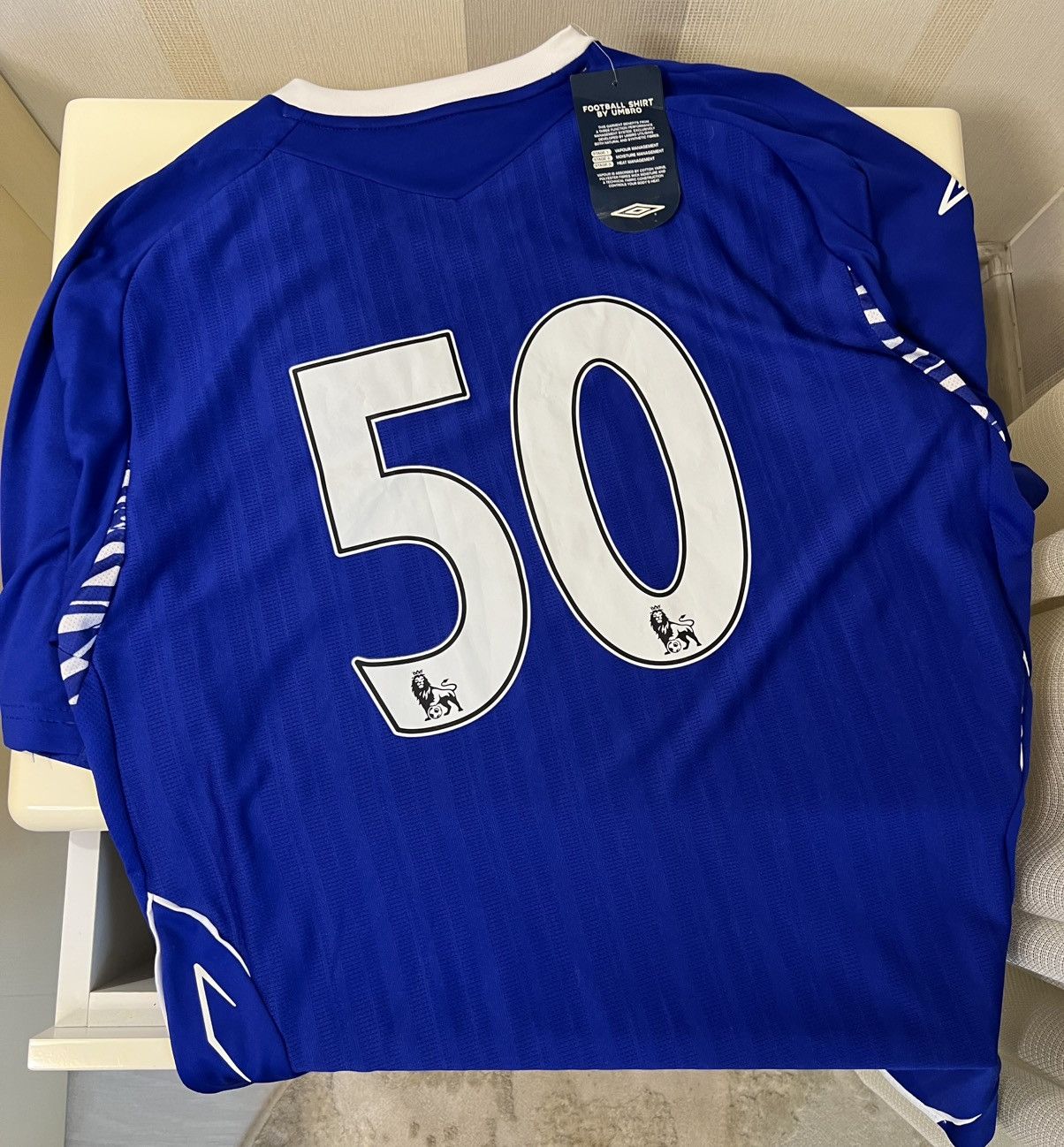 Umbro × Vintage Everton England 2007/2008 Football Shirt Jersey Umbro Orig Size US L / EU 52-54 / 3 - 7 Thumbnail