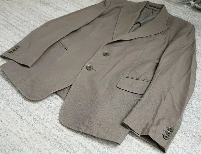 Yohji Yamamoto Yohji Yamamoto Cotton-Linen Blend Jacket Size US M / EU 48-50 / 2 - 2 Thumbnail