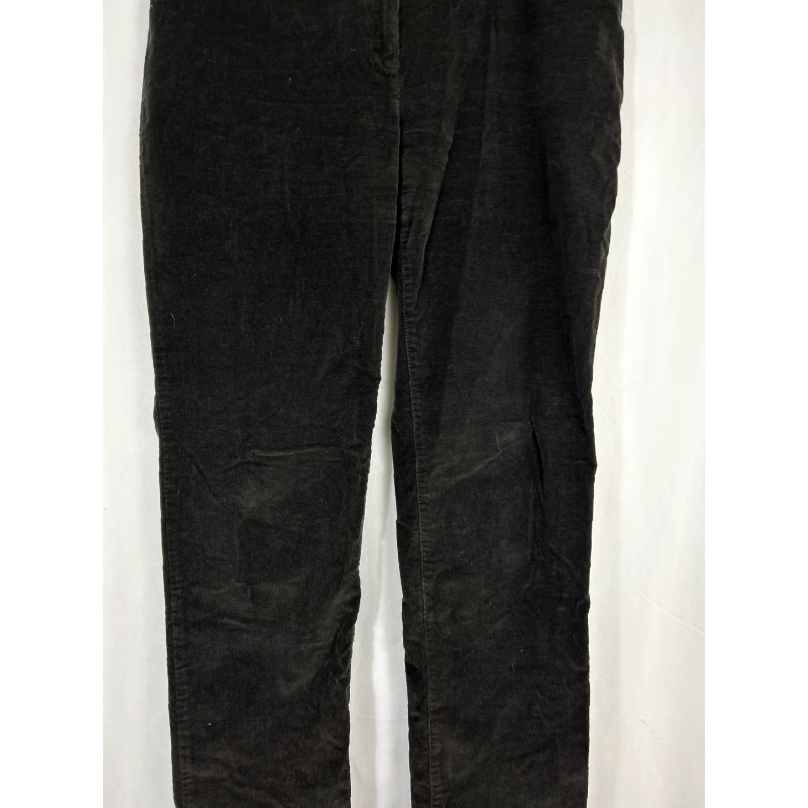 J. Jill J. Jill Womens Pants Size 12 Black Wash Corduroy Mid Rise Cotton Blend 34x30 Size 24" / US 00 / IT 34 - 3 Thumbnail
