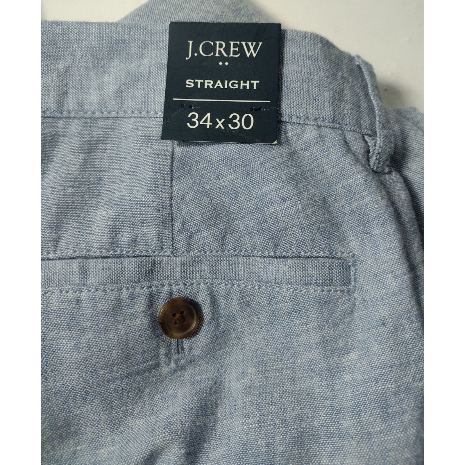 J.Crew J Crew Re-imagined Linen Blend Dress Pants 34x30 Straight Le Size US 34 / EU 50 - 5 Thumbnail
