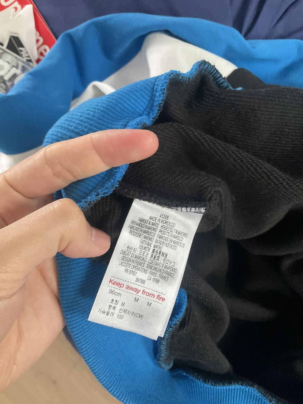 Awake NY x Lacoste Crewneck black