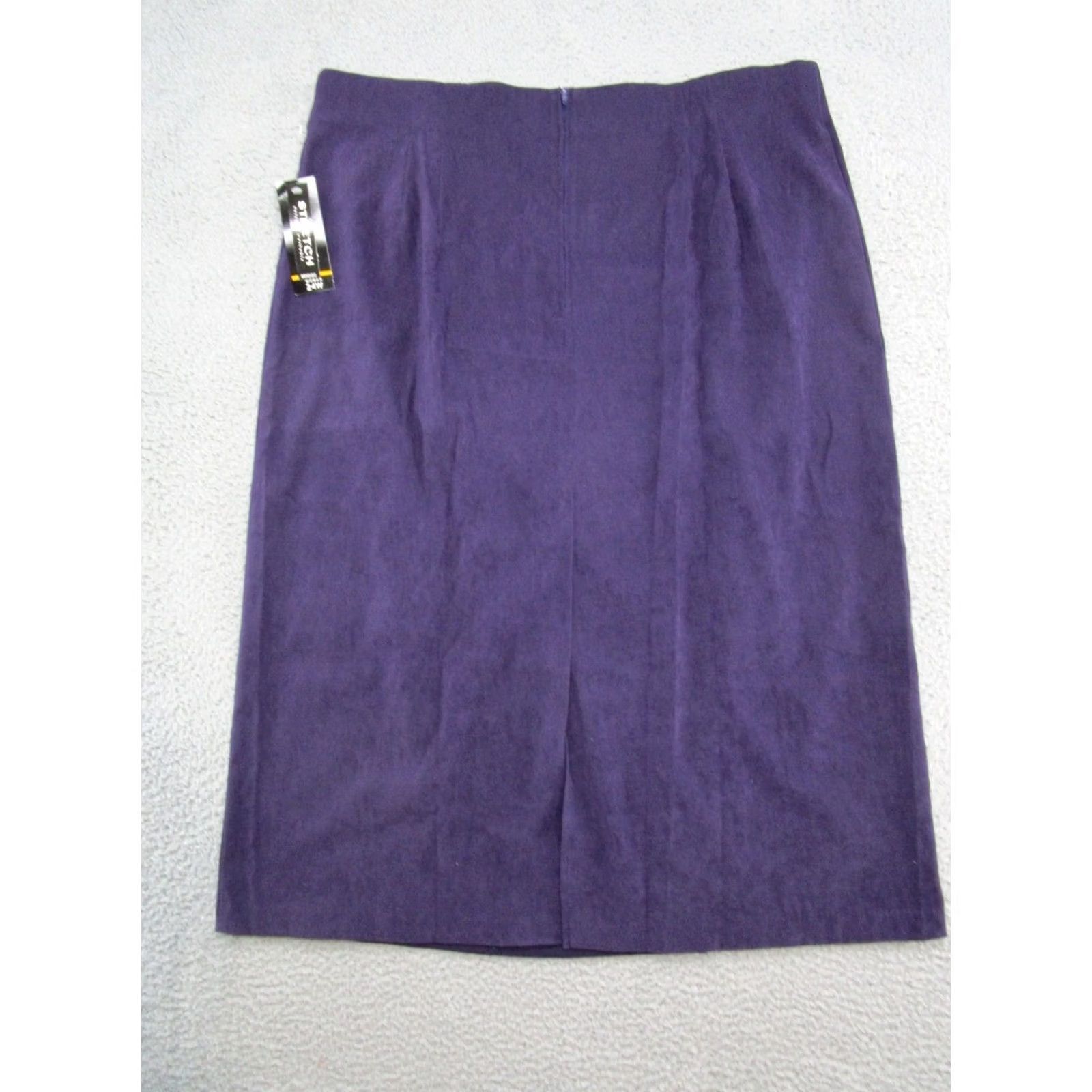 Vintage VINTAGE Briggs Skirt Maxi Suede Purple 24W Plus Long 24W Womeneltas? Size 42" / US 20 - 7 Thumbnail