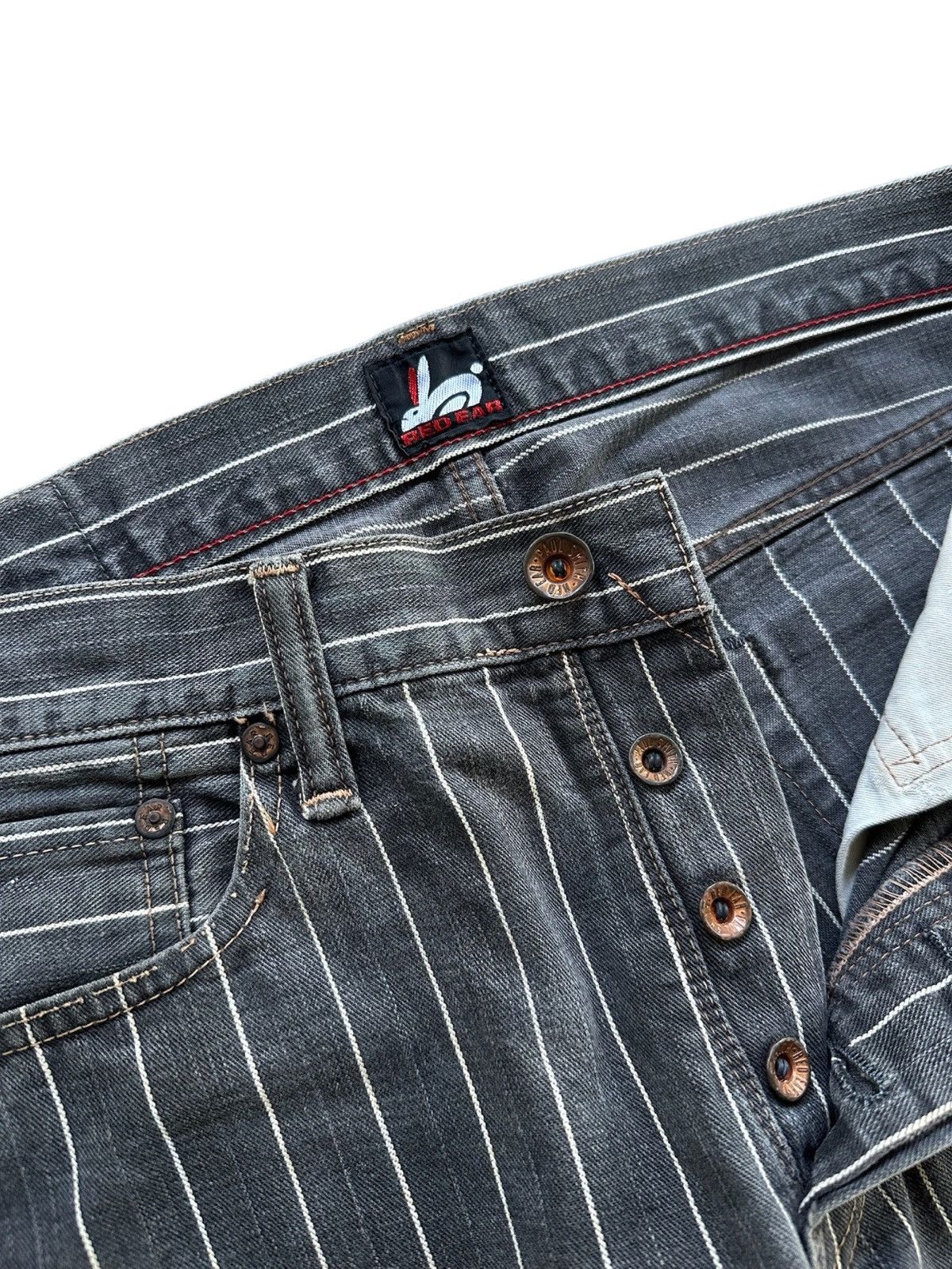Paul Smith Red Ear Vintage Paul Smith Red Ear Lined Stripe Jeans Size US 32 / EU 48 - 4 Thumbnail