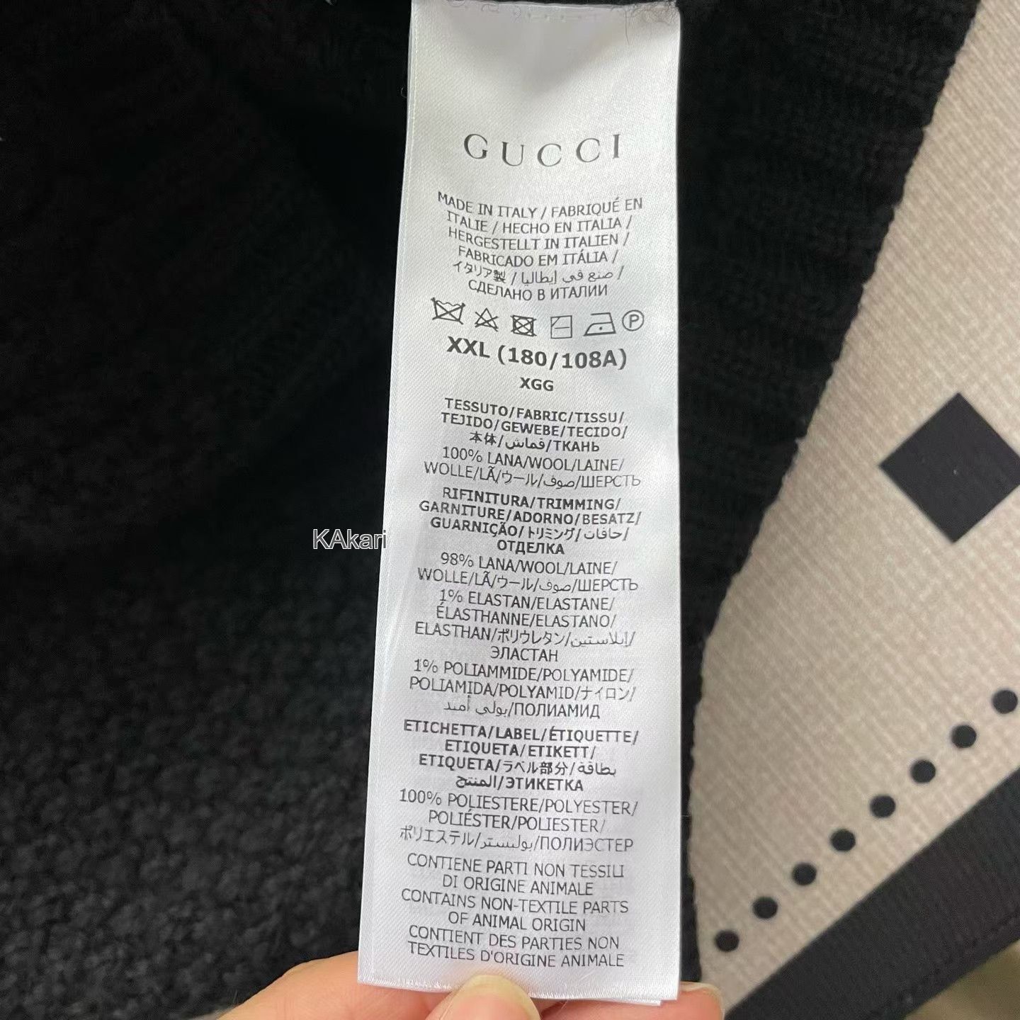 Gucci Gucci Black White Zip Cardigan Size US XXL / EU 58 / 5 - 4 Thumbnail