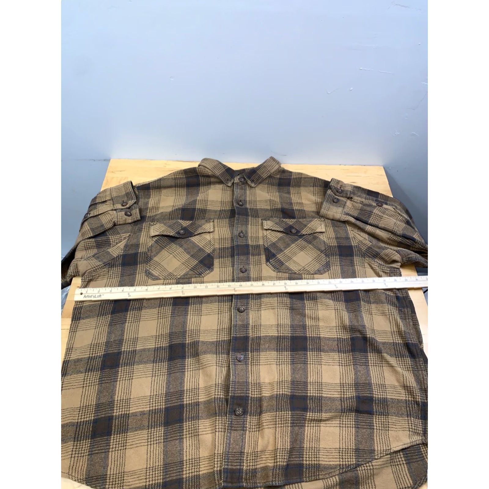Vintage Duluth Button-Up Shirt 2XL Brown Plaid Flannel Work Casual Size US XXL / EU 58 / 5 - 4 Thumbnail