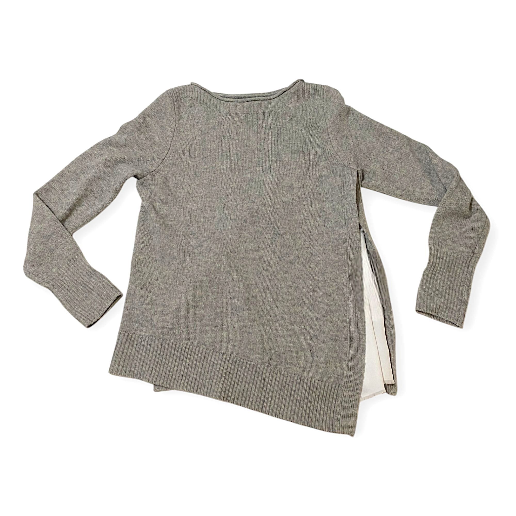 Brochu Walker Brochu Walker Layered Wool & Cashmere-Blend Sweater, Gray/wh Size S / US 4 / IT 40 - 4 Thumbnail