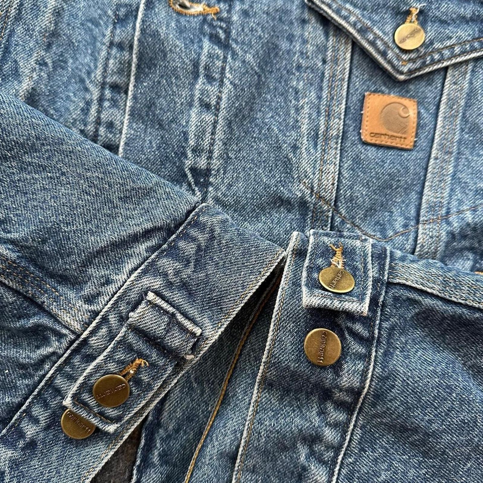 Carhartt Vintage 1997 Carhartt JB0998 Denim Jacket Blanket Lined XL Size US XL / EU 56 / 4 - 6 Thumbnail