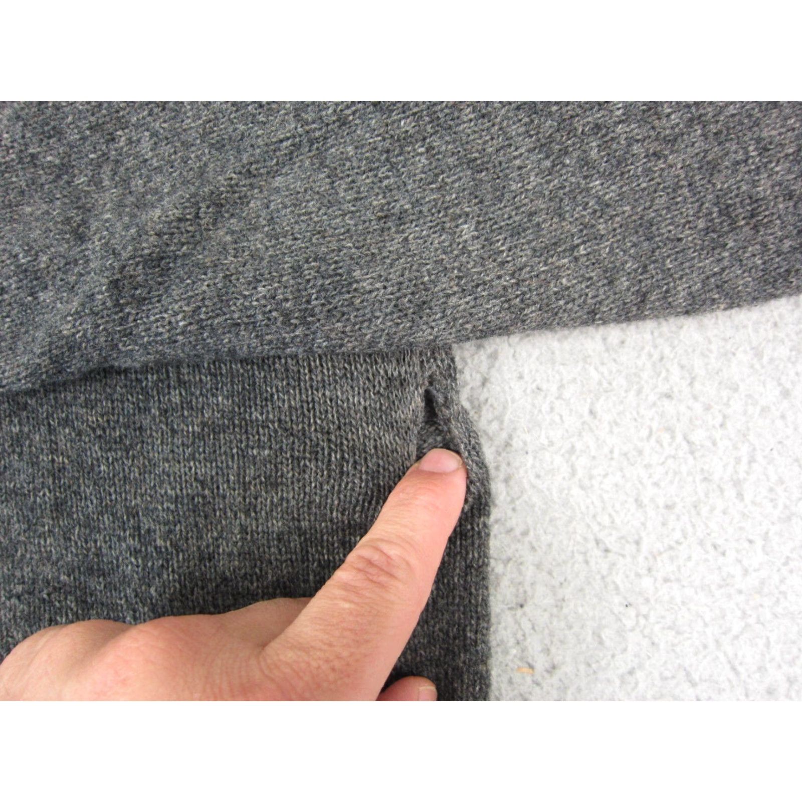 Pronto Uomo Pronto-Uomo Sweater Mens XL Gray Wool Collared Pullover Knit Solid Casual Size US XL / EU 56 / 4 - 3 Thumbnail