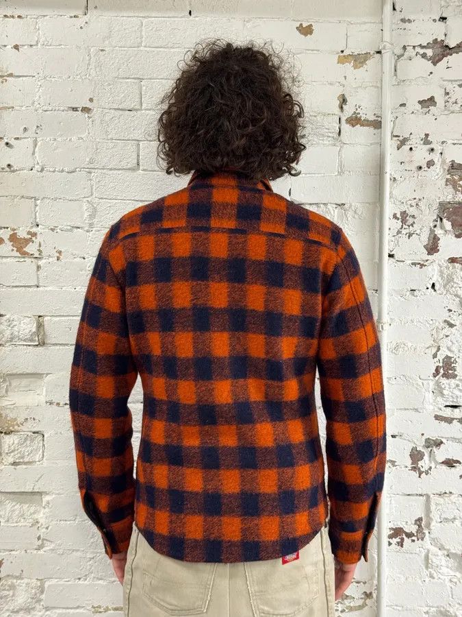 Dolce & Gabbana 2010s Dolce & Gabbana Reversible Orange & Black Tartan Jacket Size US M / EU 48-50 / 2 - 6 Thumbnail