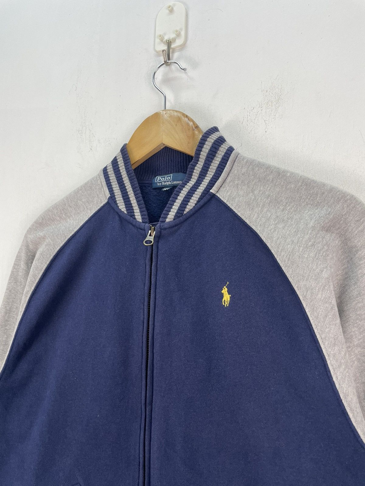 Ralph Lauren Vintage Polo Ralph Lauren Varsity Jacket Navy Blue Size M Size US M / EU 48-50 / 2 - 2 Thumbnail
