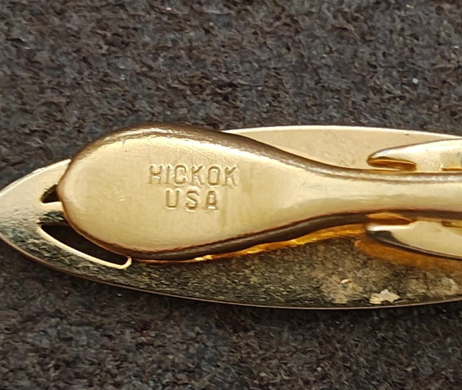 Other 50/60s Hickok USA Monogram Initial S Tie Bar Clip Cufflink Size ONE SIZE - 8 Thumbnail