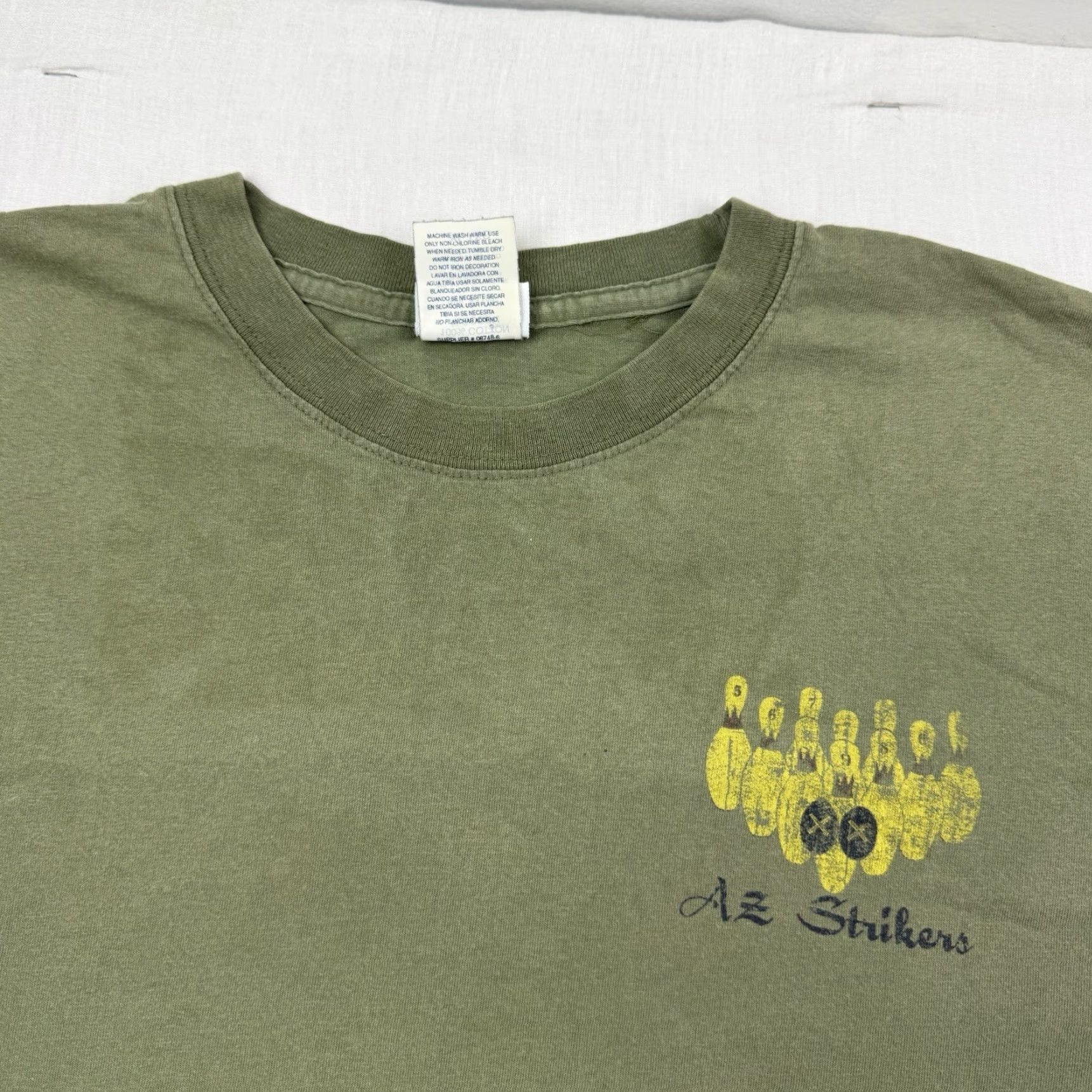 Vintage VINTAGE Arizona Jeans T Shirt Men XL Green Bowling Graphic Hipster 90s Y2K Shirt Mens XL Green Arizona Jeans T-Shirt Bowling Graphic Hipster 90s Size US XL / EU 56 / 4 - 5 Thumbnail