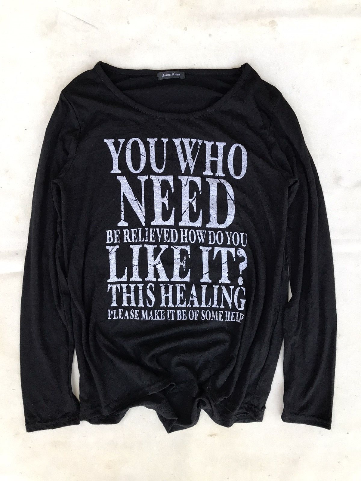 Japanese Poem Longsleeve Gothic punk style