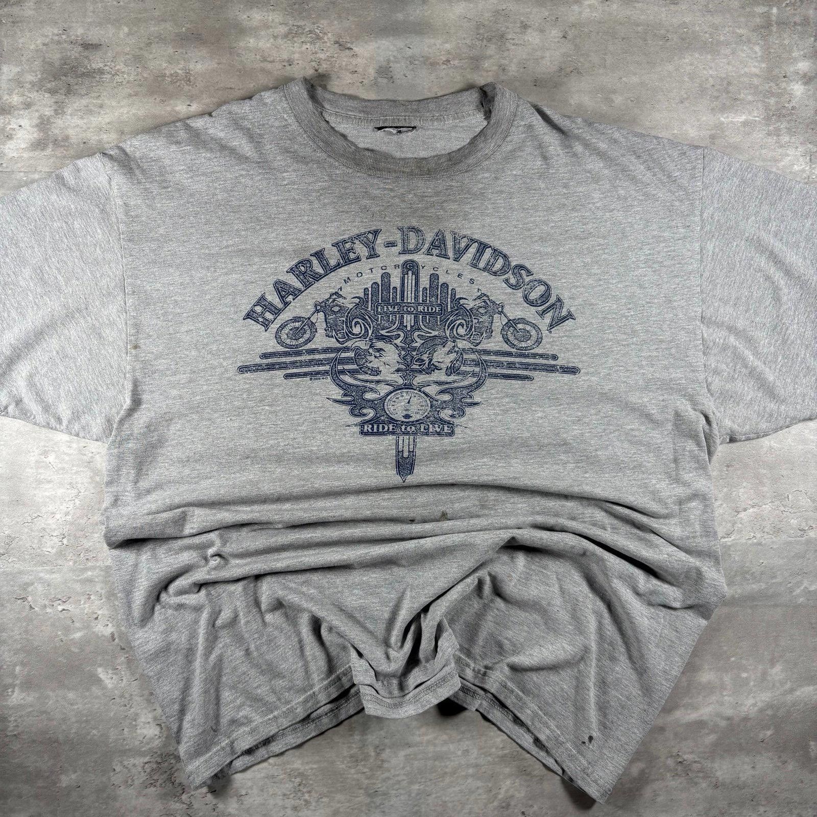 Harley Davidson Vintage 90s Harley Davidson T-shirt Size US L / EU 52-54 / 3 - 1 Thumbnail