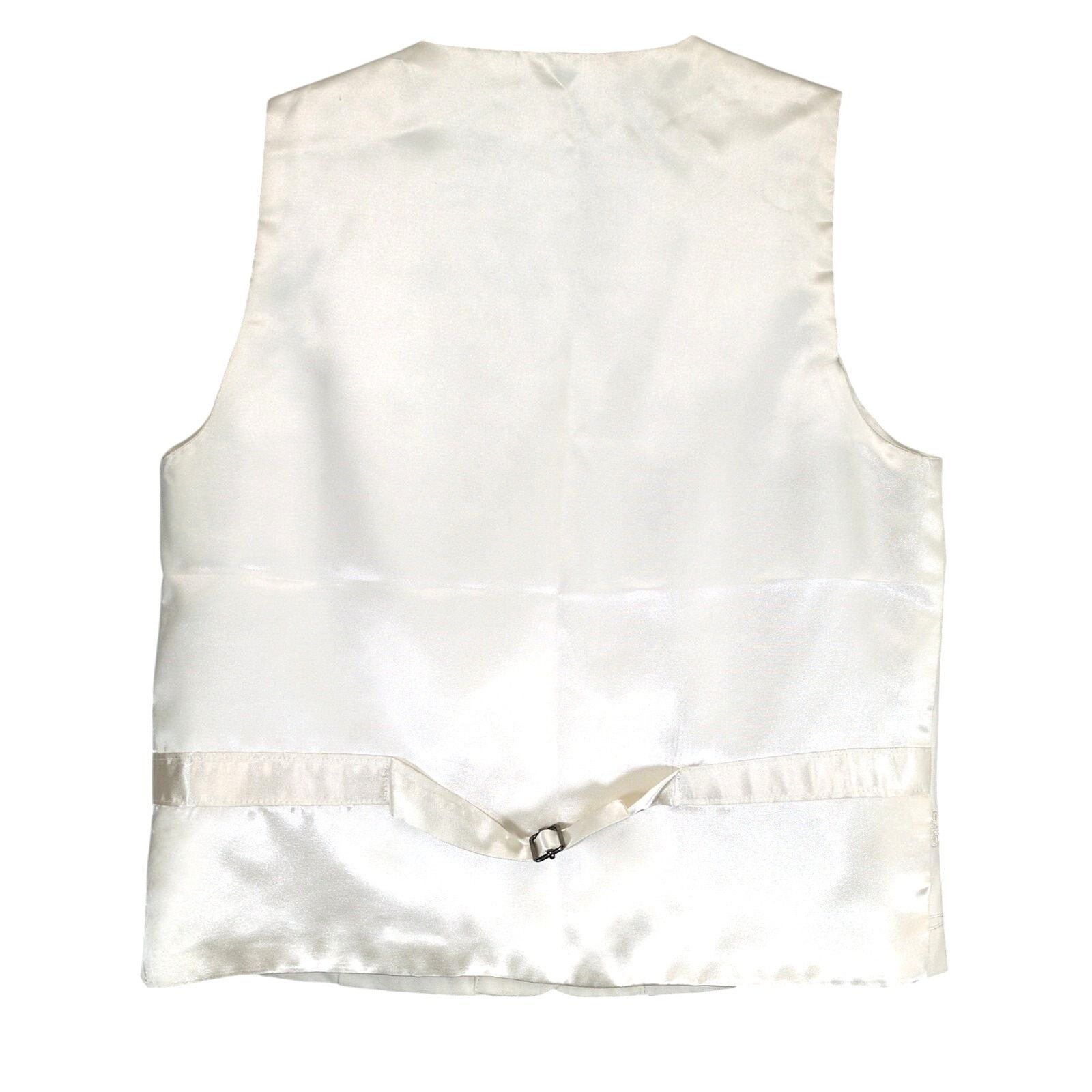 Vintage Stephanie Andrews Women's M Cream Linen Embroidered Vest Size M / US 6-8 / IT 42-44 - 3 Thumbnail