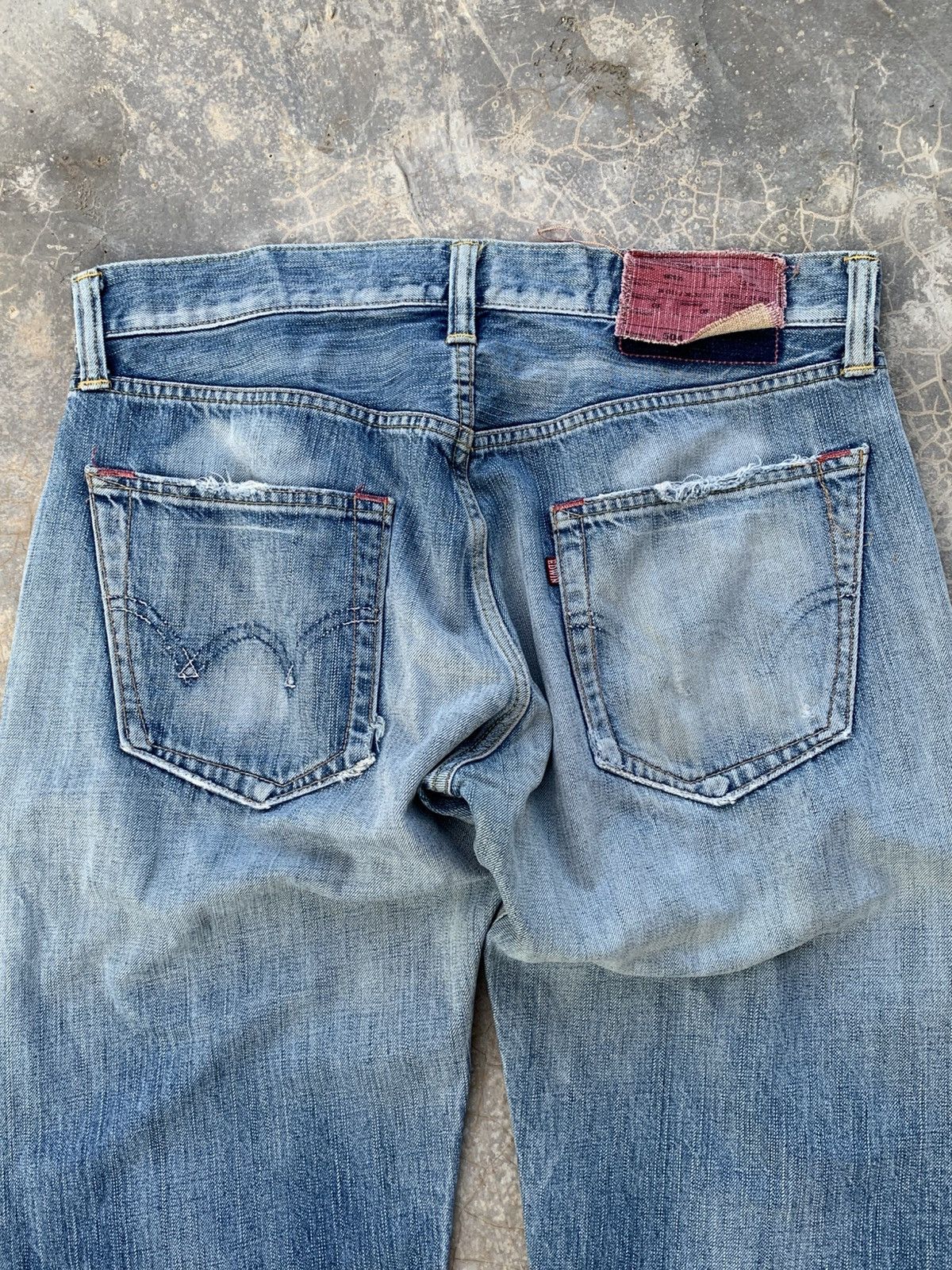 Edwin vintage edwin 504 blue jeans faded japan Size US 33 - 10 Thumbnail