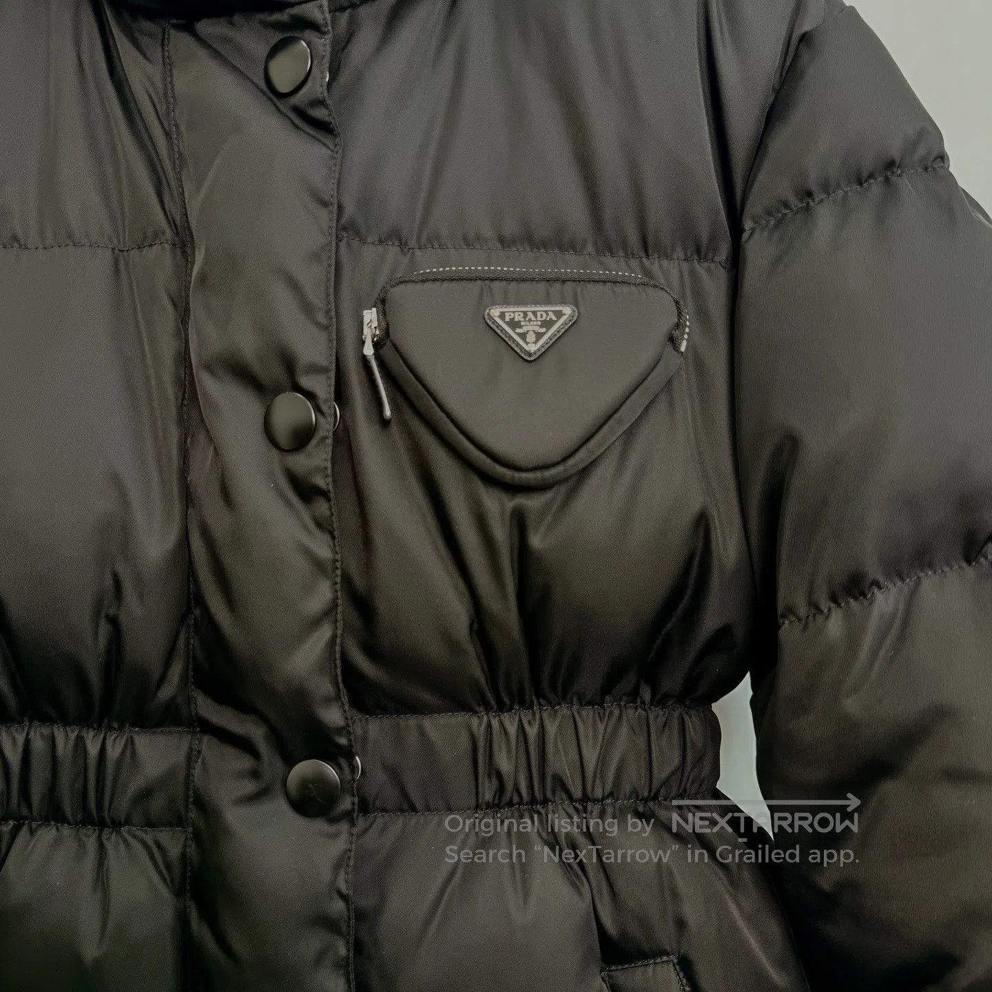 Prada Prada Solid Color Triangle Metal Logo Zipper Long Sleeve P Size XS / US 0-2 / IT 36-38 - 2 Thumbnail