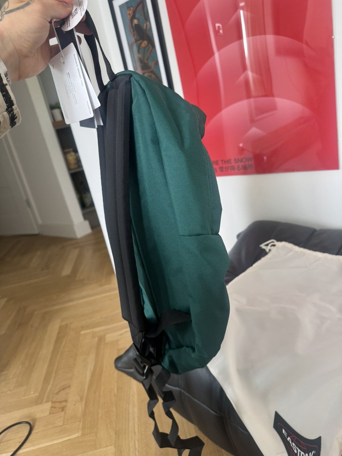Maison Margiela X Eastpak Backpack Designer Luxury High End in Green, Men's — image 6 of 6