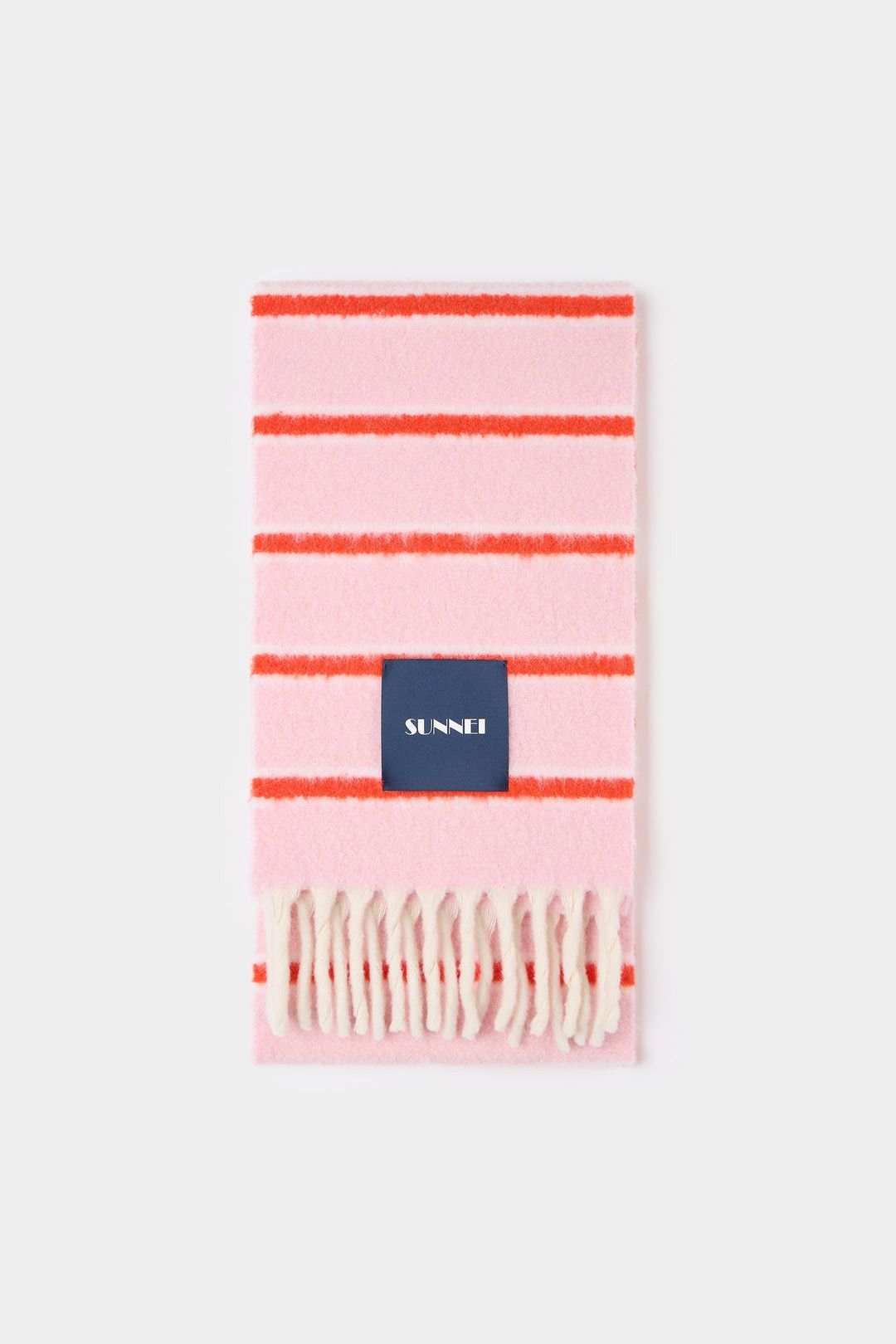 Sunnei o1mle0925 Size : OS / Unisex Striped Scarf in Pink Size ONE SIZE - 1 Thumbnail
